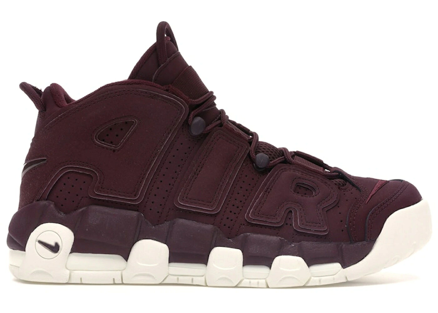 ナイキ 引きあげるペース ナイト爵 マルーン エアモアアップテンポ モアテン スニーカー メンズ NIKE AIR MORE UPTEMPO NIGHT MAROON / NIGHT MAROON NIGHT MAROON SAIL メンズ靴-スニーカー
