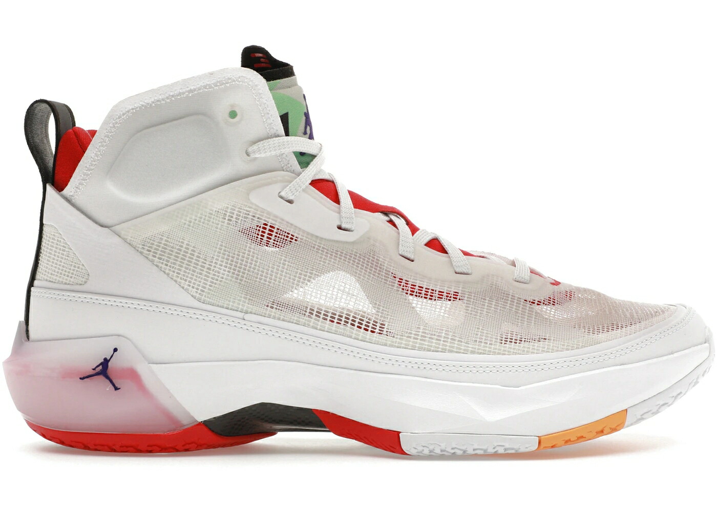 ナイキ ジョーダン 白色 ホワイト 赤 レッド 銀色 シルバー スニーカー メンズ JORDAN 37 HARE / WHITE TRUE RED LIGHT SILVER