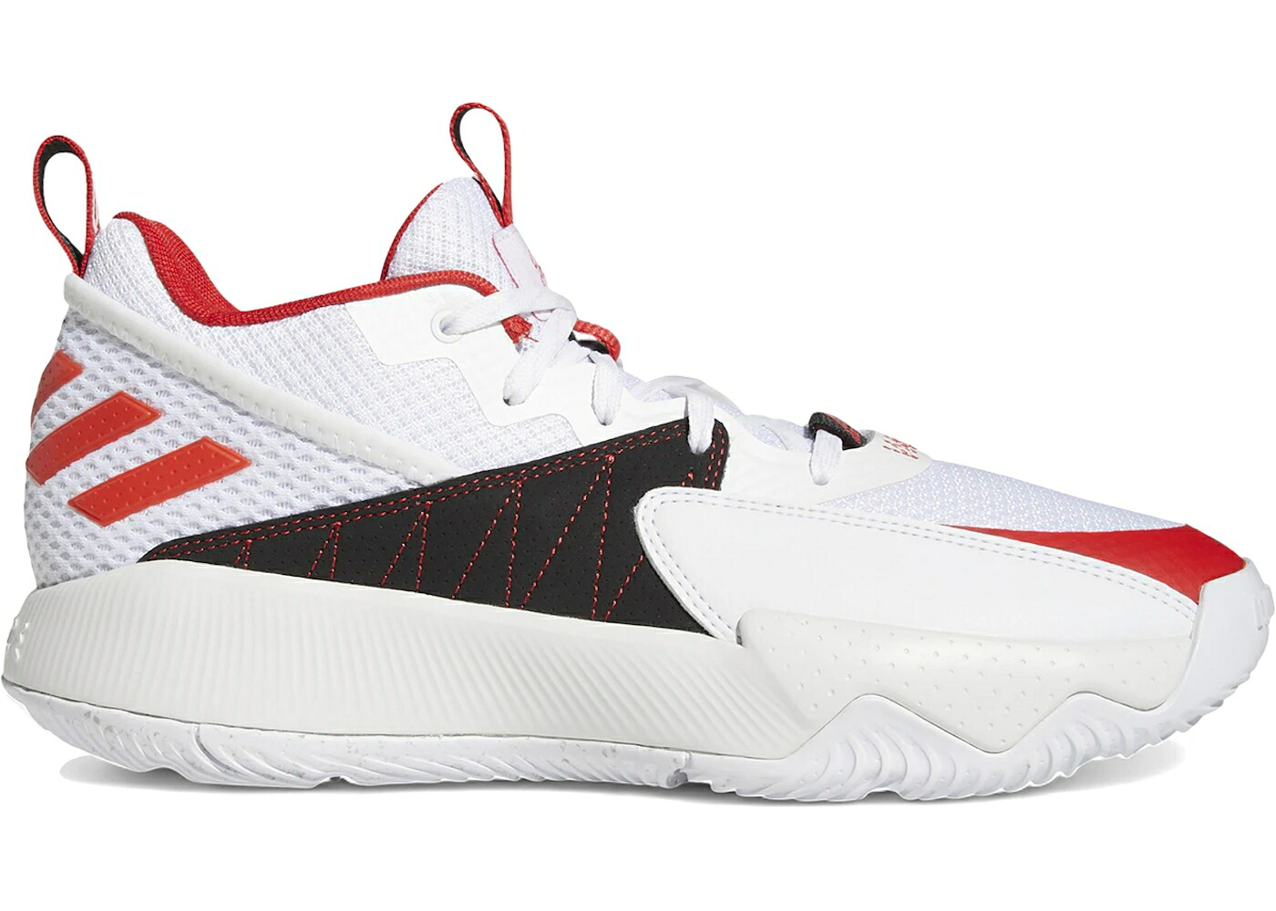 アディダス 白色 ホワイト 赤 レッド 灰色 グレー 2.0 トレイルブレイザーズ スニーカー メンズ ADIDAS DAME CERTFIED EXTPLY TRAIL BLAZERS / CLOUD WHITE VIVID RED DASH GREY|スニケス