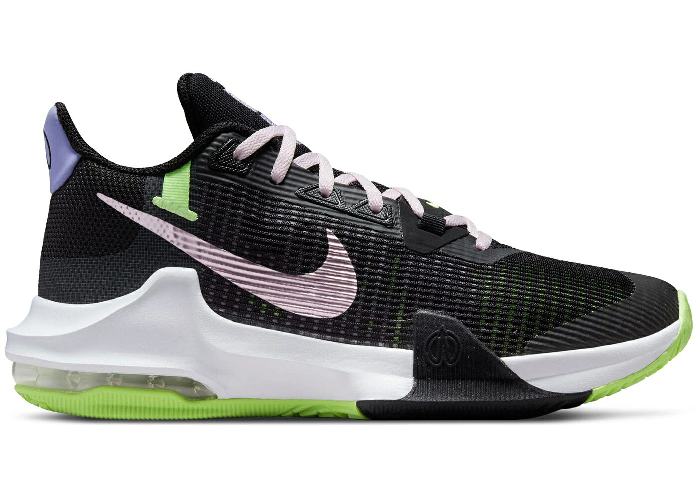ナイキ マックス インパクト 黒色 ブラック ピンク 緑 グリーン 紫 パープル エアマックス スニーカー メンズ NIKE AIR MAX IMPACT 3 BLACK PINK FOAM / BLACK GHOST GREEN PURPLE PULSE｜スニケス