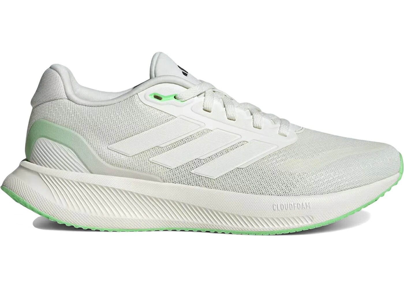 アディダス 白色 ホワイト ライム バースト WOMEN'S スニーカー レディース ADIDAS RUNFALCON 5 OFF WHITE LIME BURST (WOMEN'S) / OFF WHITE OFF WHITE LIME BURST