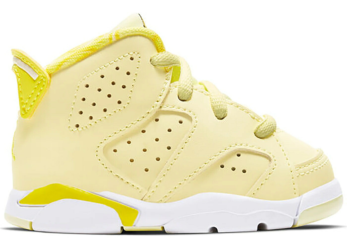 ナイキ ジョーダン 活動的 黄味がかった 黄色 黒いこと 黒いこと お坊っちゃん キッズ JORDAN 6 RETRO DYNAMIC YELLOW FLORAL (TD) / CITRON TINT DYNAMIC YELLOW BLACK