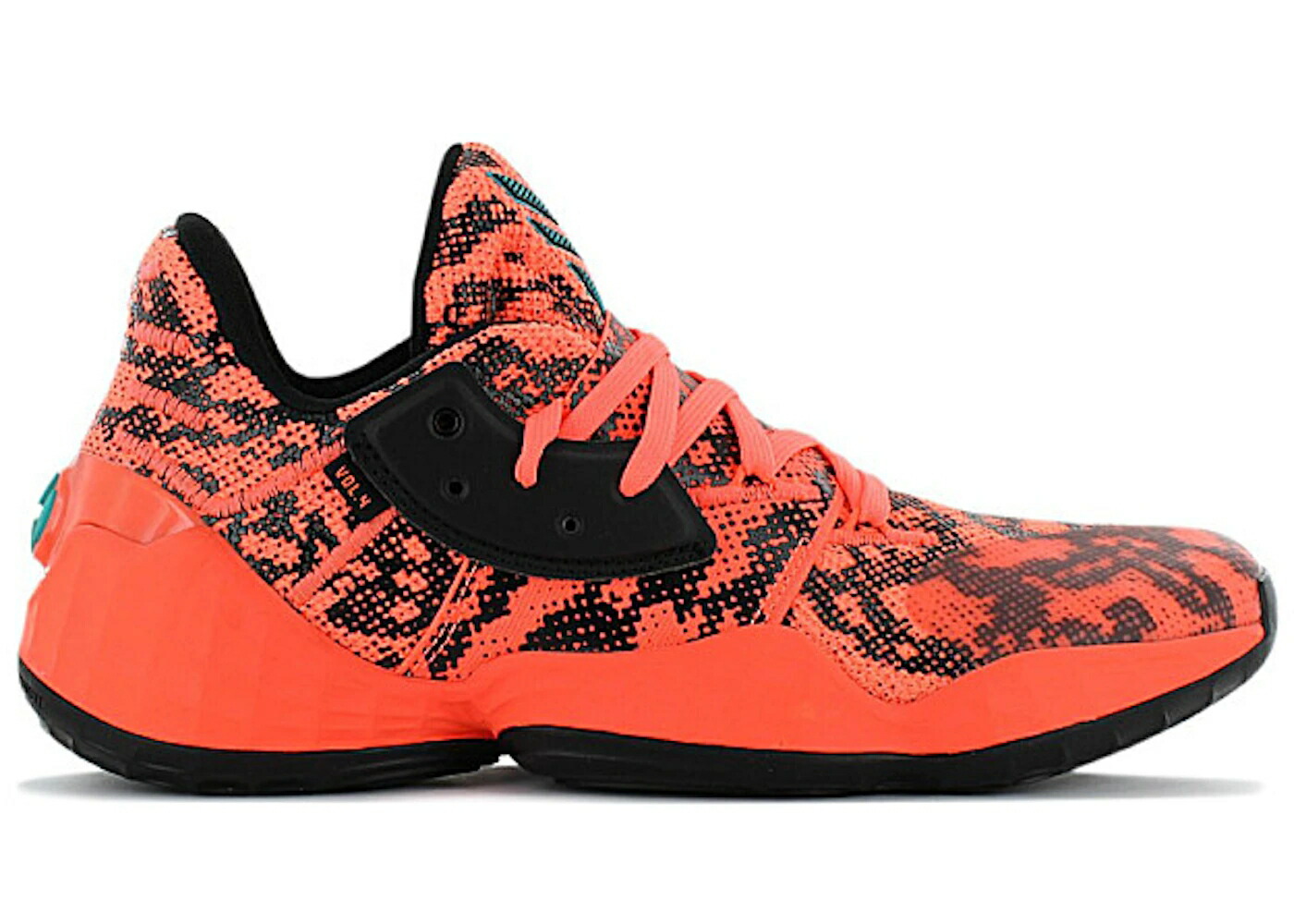 アディダス ハーデン コア 黒色 ブラック VOL. スニーカー メンズ ADIDAS HARDEN 4 SIGNAL CORAL / SIGNAL CORAL CORE BLACK