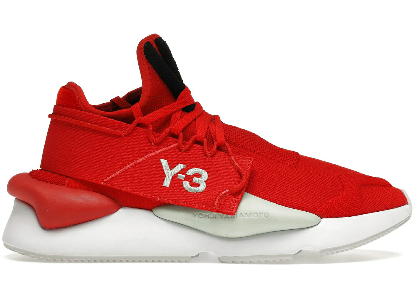 アディダス ニット 赤 レッド コア 黒色 ブラック 緑 グリーン スニーカー メンズ ADIDAS Y-3 KAIWA KNIT RED / RED CORE BLACK SALTY GREEN