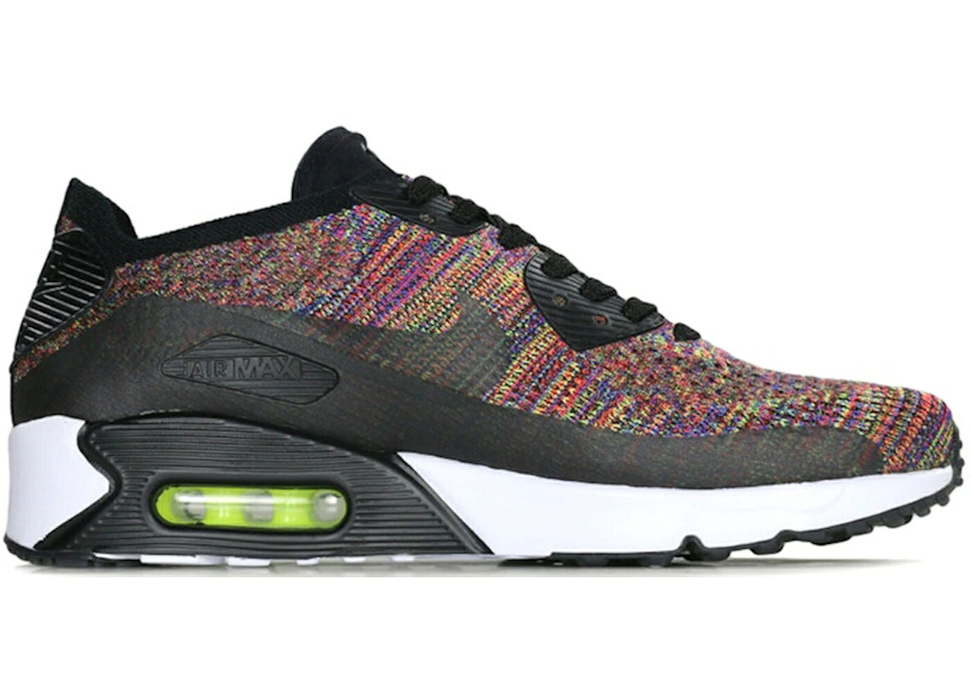 ナイキ マックス ウルトラ フライニット 黒色 ブラック クリムゾン エアマックス 2.0 スニーカー メンズ NIKE AIR MAX 90 ULTRA FLYKNIT MULTI-COLOR / BLACK BRIGHT CRIMSON PARAMOUNT｜スニケス 67,100円