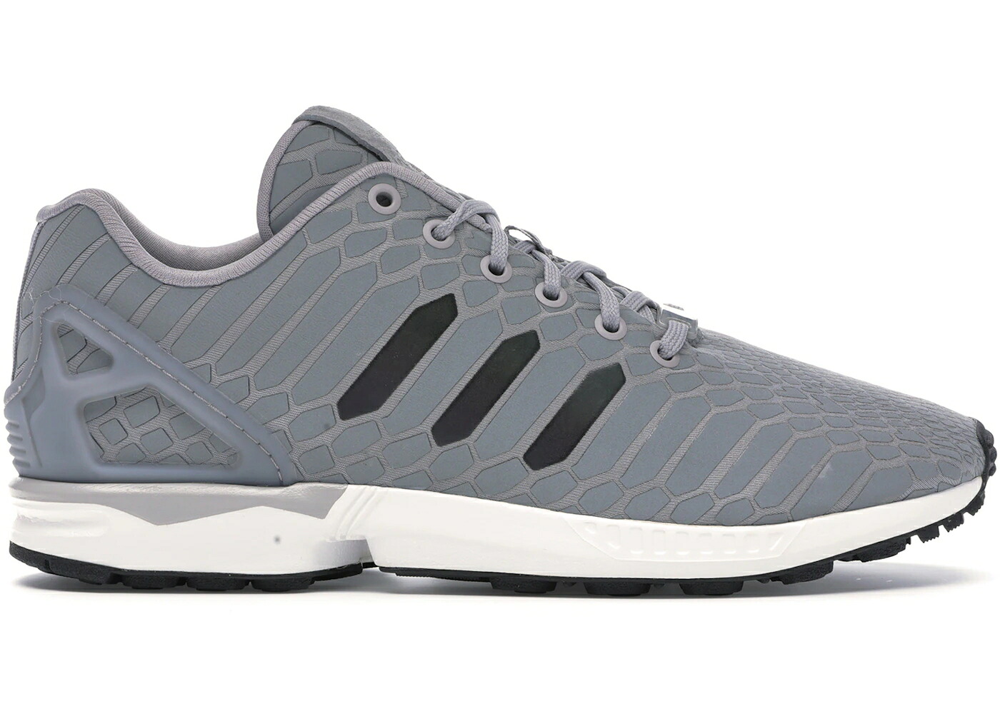アディダス 銀色 シルバー 白色 ホワイト スニーカー メンズ ADIDAS ZX FLUX XENO SILVER / LIGHT ONIX WHITE｜スニケス