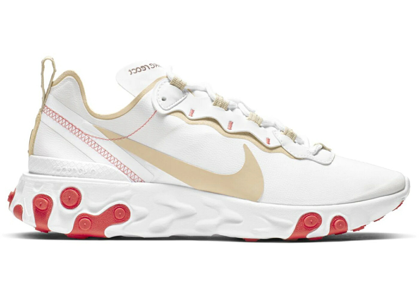 ナイキ リアクト エレメント 白色 ホワイト WOMEN'S スニーカー レディース NIKE REACT ELEMENT 55 WHITE DESERT EMBER (WOMEN'S) / WHITE WHITE EMBER GLOW DESERT