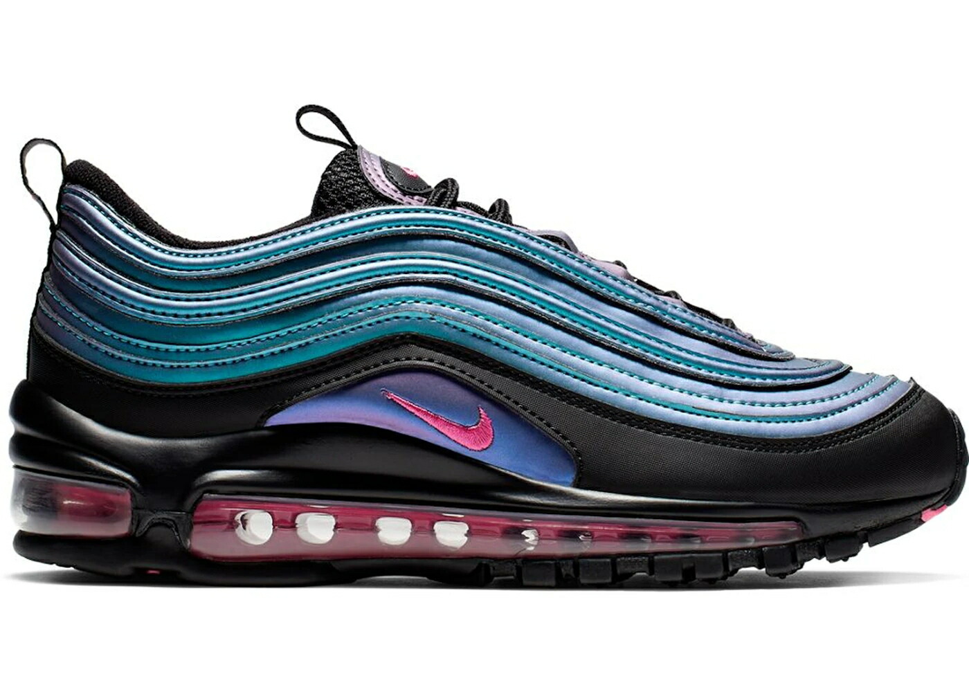 ナイキ マックス 黒色 ブラック レーザー エアマックス ジュニア キッズ NIKE AIR MAX 97 THROWBACK FUTURE (GS) / BLACK LASER FUCHSIA ベビー マタニティ スニーカー|スニケス