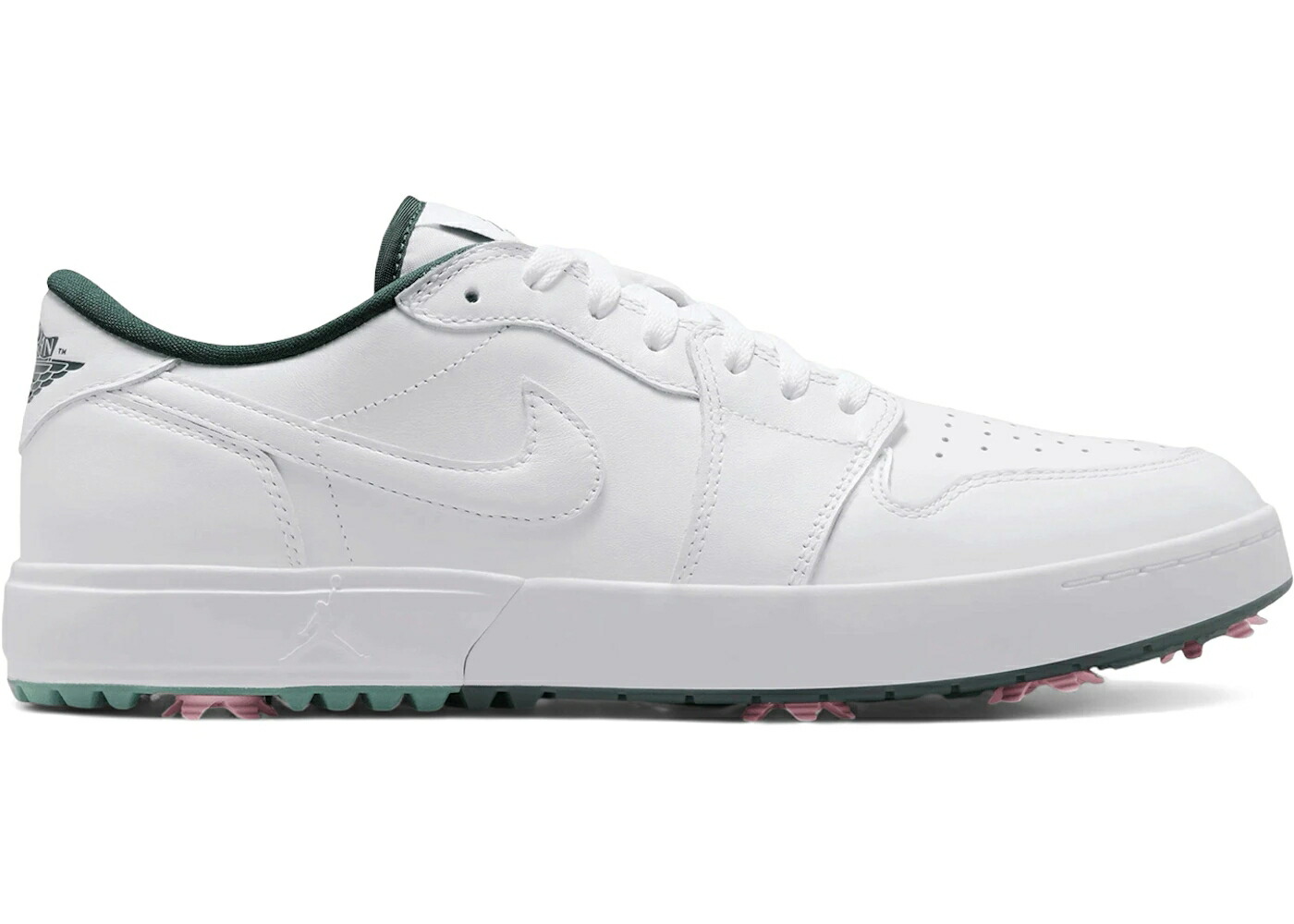 ナイキ ジョーダン ゴルフ 白いこと 白いこと サクラ色 黒いこと 黒いこと スニーカー メンズ JORDAN 1 LOW GOLF SPIKED WHITE FIR ELEMENTAL PINK / WHITE FIR BLACK ELEMENTAL PINK