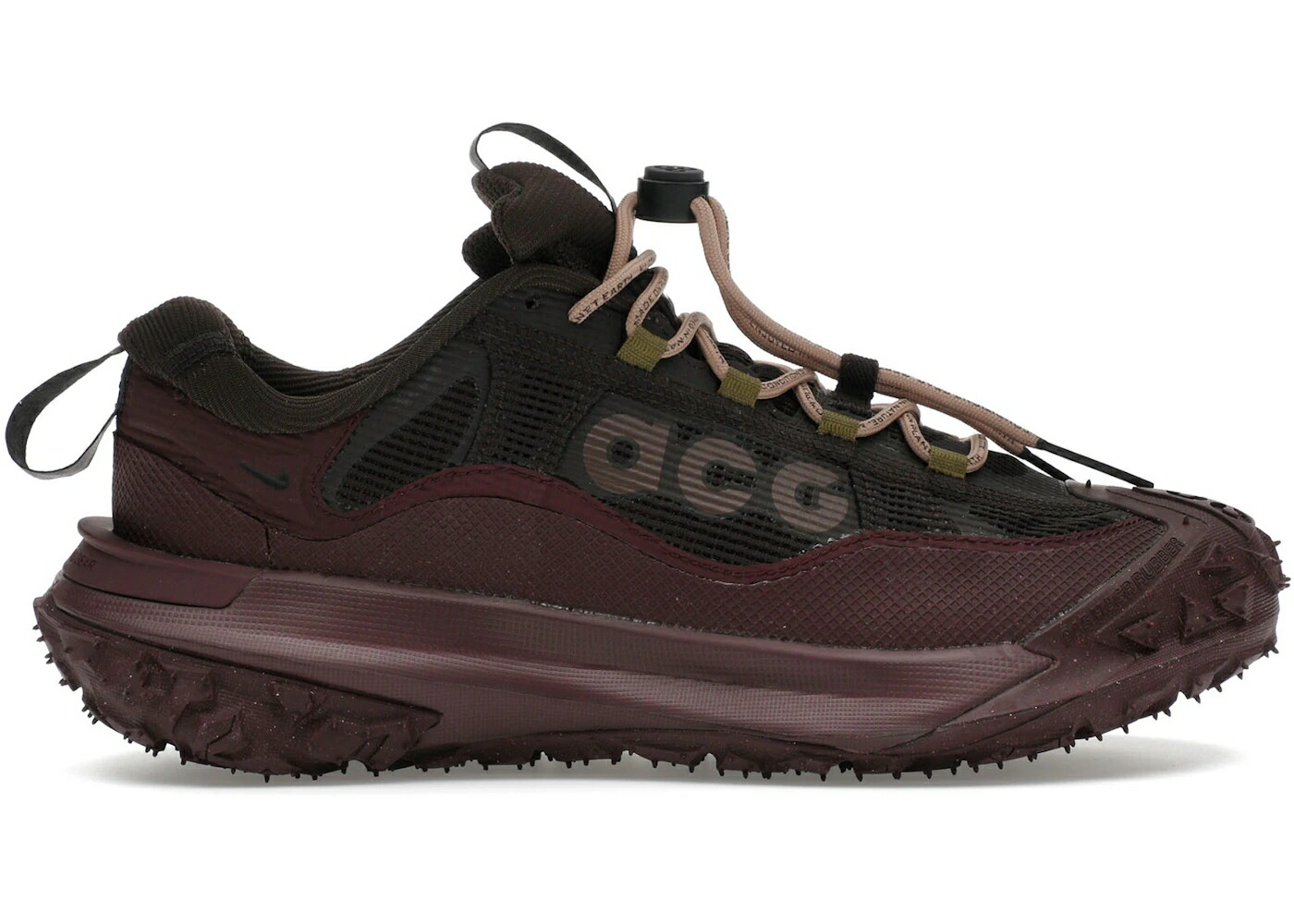 ナイキ ゴアテックス 茶色 ブラウン ワイン色 バーガンディー 黒色 ブラック スニーカー メンズ NIKE ACG MOUNTAIN FLY 2 LOW GORE-TEX VELVET BROWN BURGUNDY CRUSH HEMP BLACK / VELVET BROWN BURGUNDY CRUSH HEMP