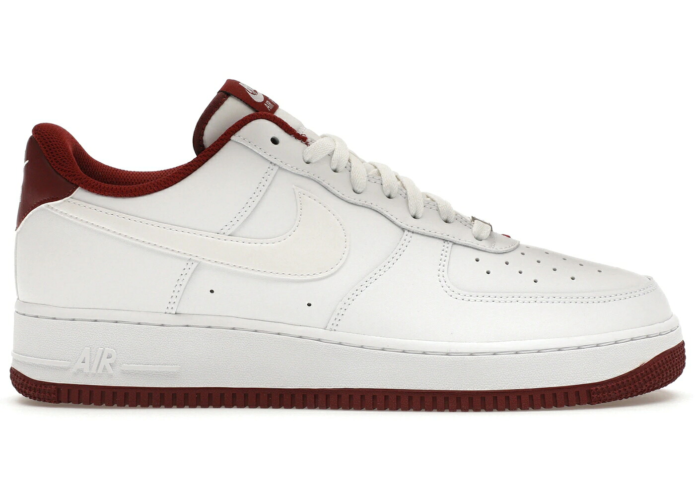 ナイキ 白いこと 白いこと 空軍 \u002707 スニーカー メンズ NIKE AIR FORCE 1 LOW WHITE DARK BEETROOT / WHITE DARK BEETROOT WHITE