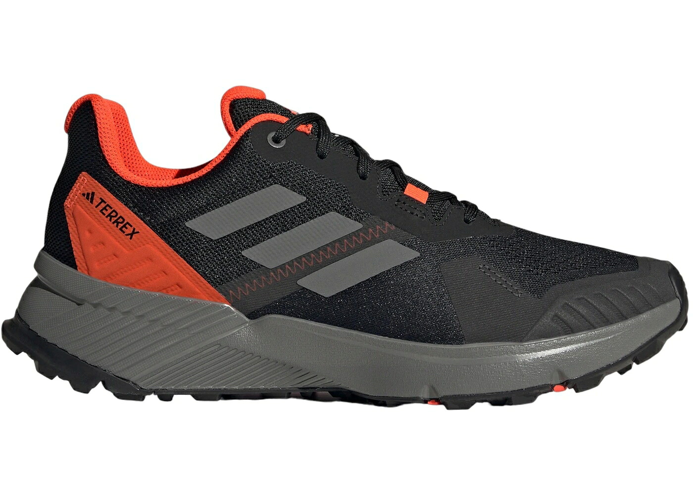 アディダス 中核グループ 黒いこと 黒いこと 薄墨色 薄墨色 赤 赤いこと スニーカー メンズ ADIDAS TERREX SOULSTRIDE TRAIL CORE BLACK GREY SOLAR RED / CORE BLACK GREY FOUR SOLAR RED