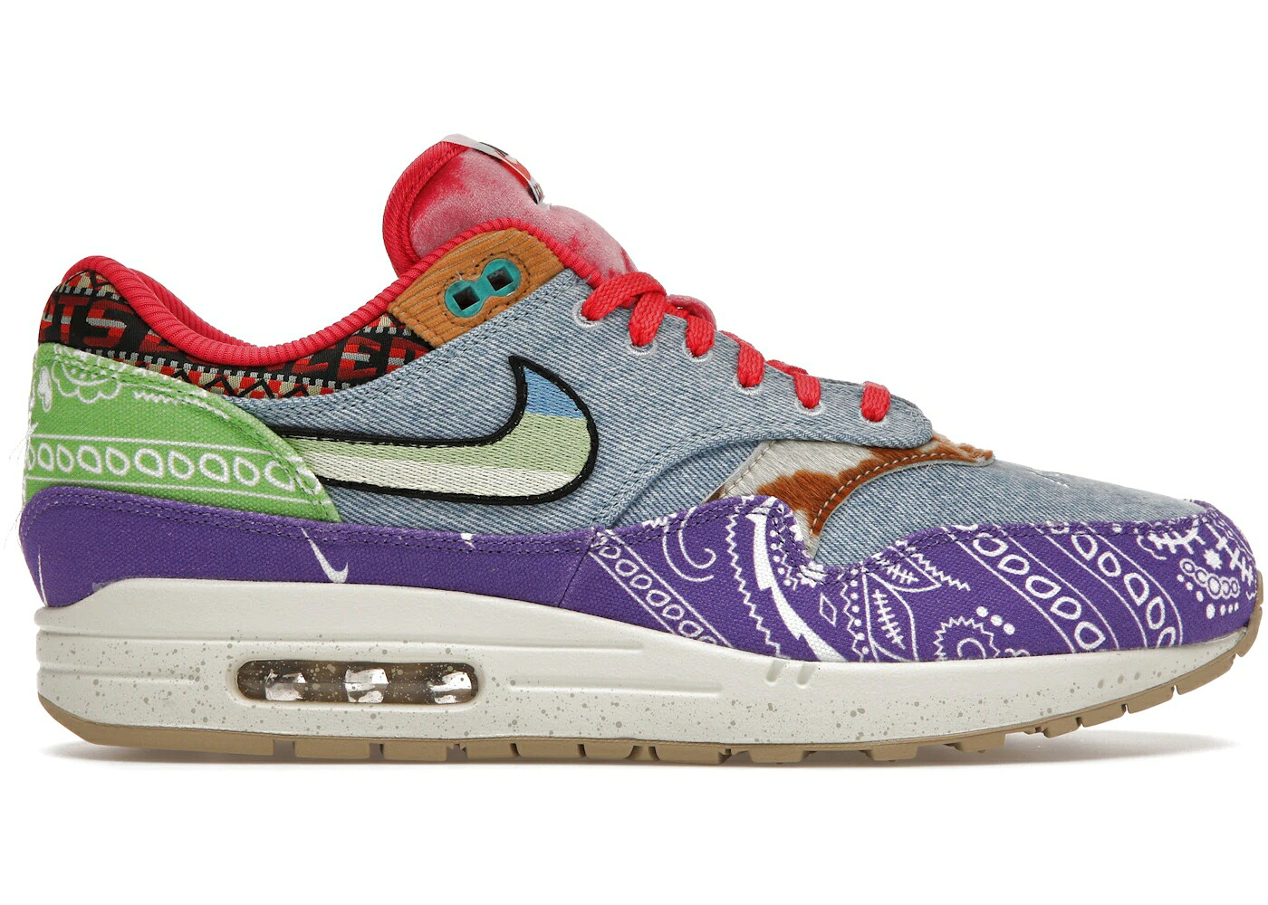 ナイキ マックス ワイルド 紫 相撲取り草 大気圏マックス スニーカー メンズ NIKE AIR MAX 1 SP CONCEPTS FAR OUT (REGULAR BOX) / WILD VIOLET MULTI COLOR SAIL