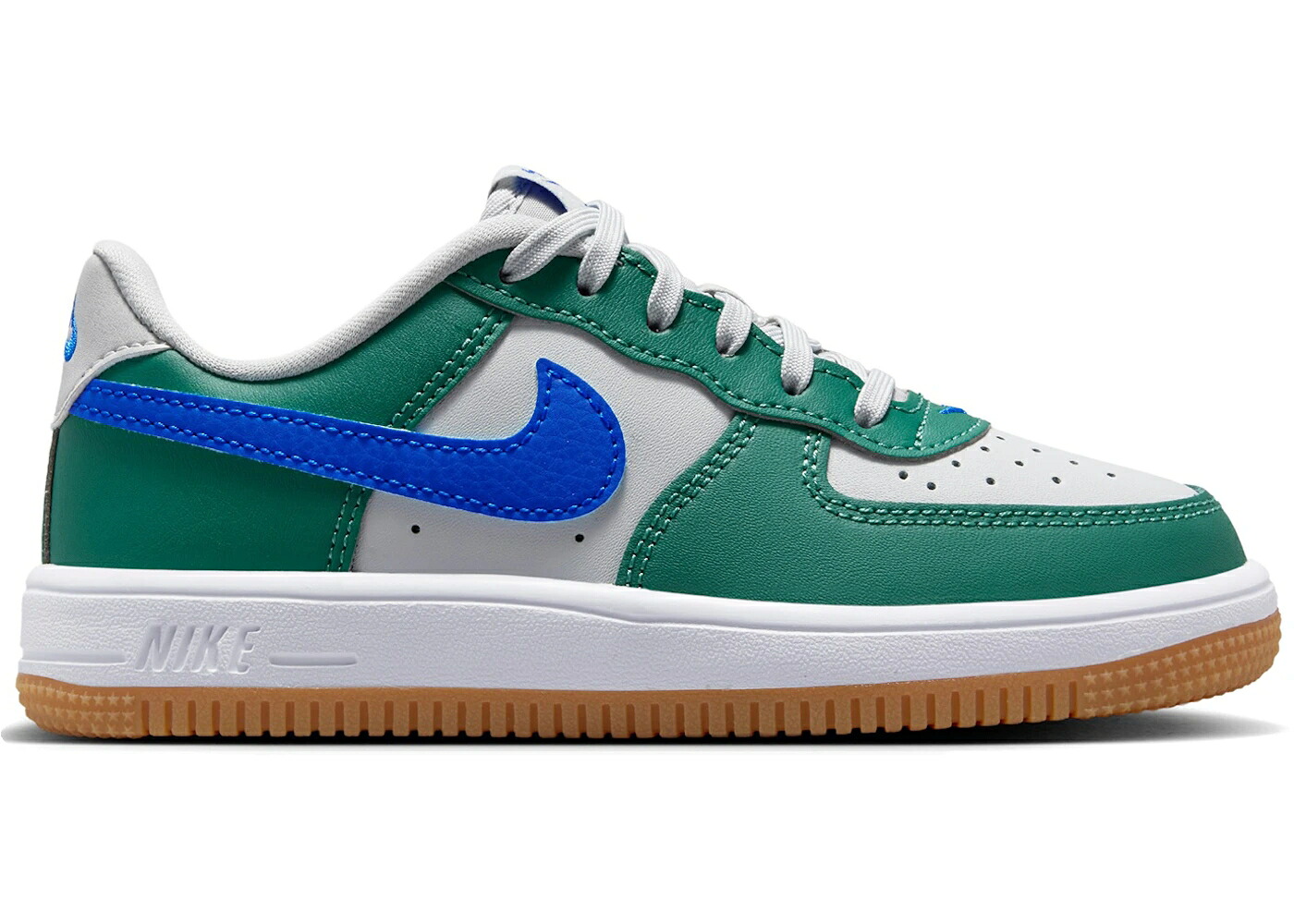ナイキ 薄墨色 薄墨色 佇まい 青碧 青碧 白いこと 白いこと お坊っちゃん キッズ NIKE FORCE 1 LOW GREY EVERGREEN AURA RACER BLUE (なおなお書き) / GREY FOG EVERGREEN AURA WHITE もの言う花 マタニティ スニーカー