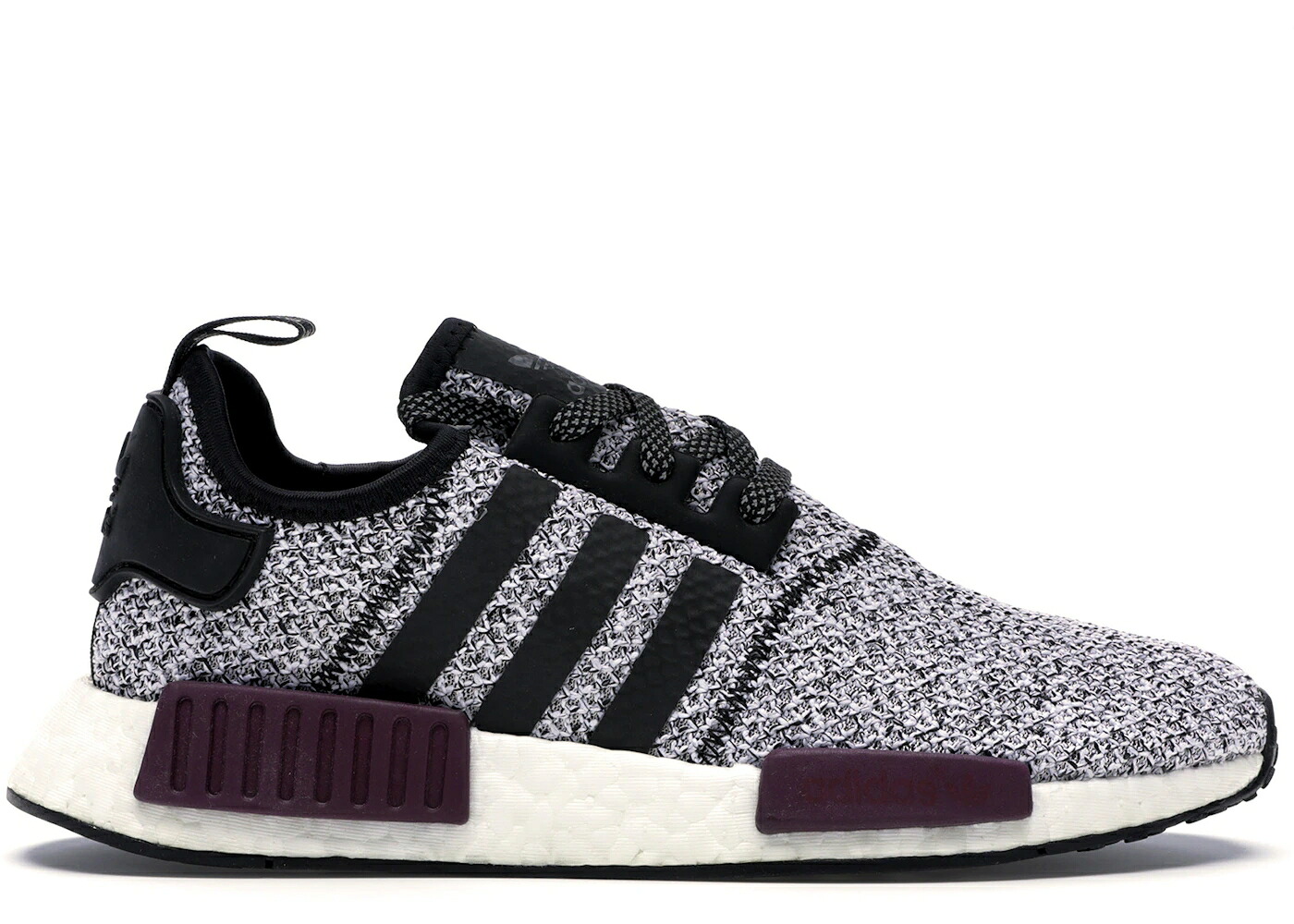 アディダス ワイン色 バーガンディー 灰色 グレー 黒色 ブラック スニーカー メンズ ADIDAS NMD R1 CHAMPS BURGUNDY GREY / BURGUNDY GREY BLACK