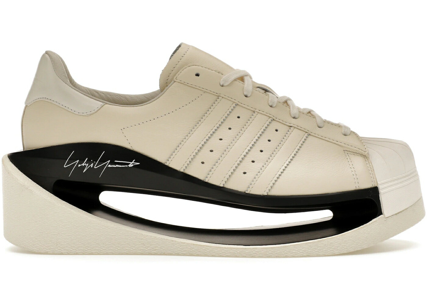 アディダス スーパースター クリーム 白色 ホワイト 黒色 ブラック スニーカー メンズ ADIDAS Y-3 GENDO SUPERSTAR CREAM WHITE BLACK OFF / CREAM WHITE BLACK OFF WHITE