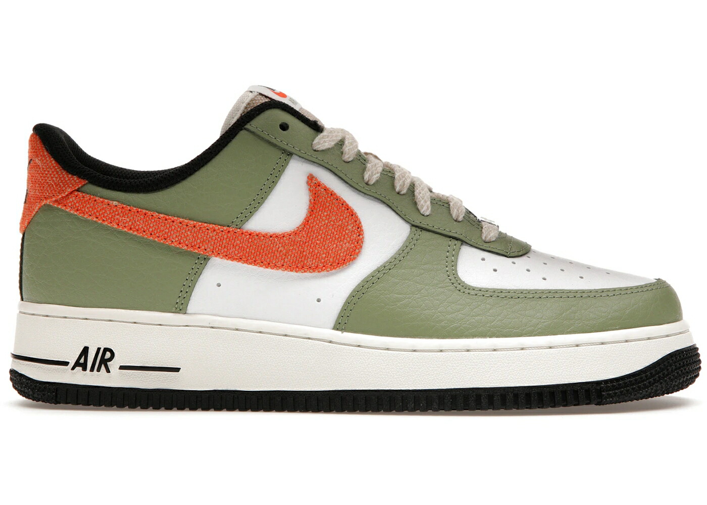ナイキ 緑 緑であること 橙 オレンジ色 白いこと 白いこと 空軍 \u002707 スニーカー メンズ NIKE AIR FORCE 1 LOW OIL GREEN ORANGE / OIL GREEN WHITE SAIL SAFETY 靴-スニーカー-メンズ靴
