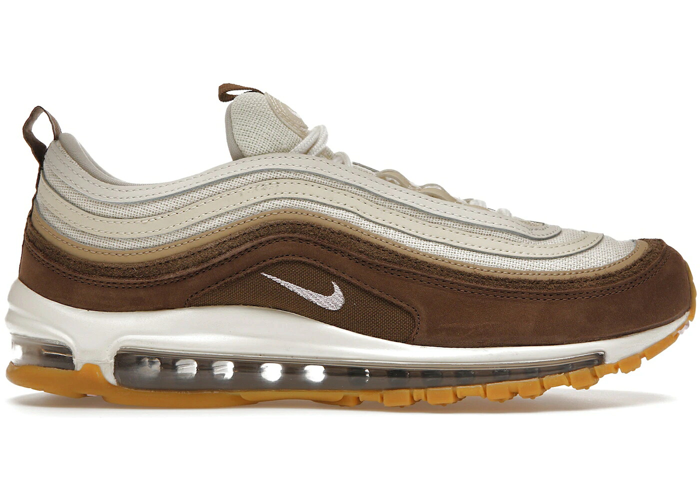 ナイキ マックス サクラ色 赤銅色 赤銅色 大気圏マックス スニーカー メンズ NIKE AIR MAX 97 MUSLIN PINK FOAM / MEDIUM BROWN PINK FOAM MUSHROOM