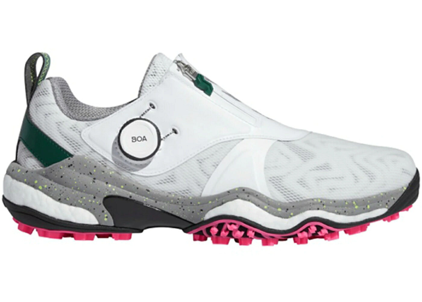 アディダス ゴルフ 白色 ホワイト 銀色 シルバー 緑 グリーン WOMEN'S スニーカー レディース ADIDAS CODECHAOS BOA 25 GOLF CLOUD WHITE SILVER METALLIC COLLEGIATE GREEN (WOMEN'S) / CLOUD WHITE SILVER METALLIC|スニケス