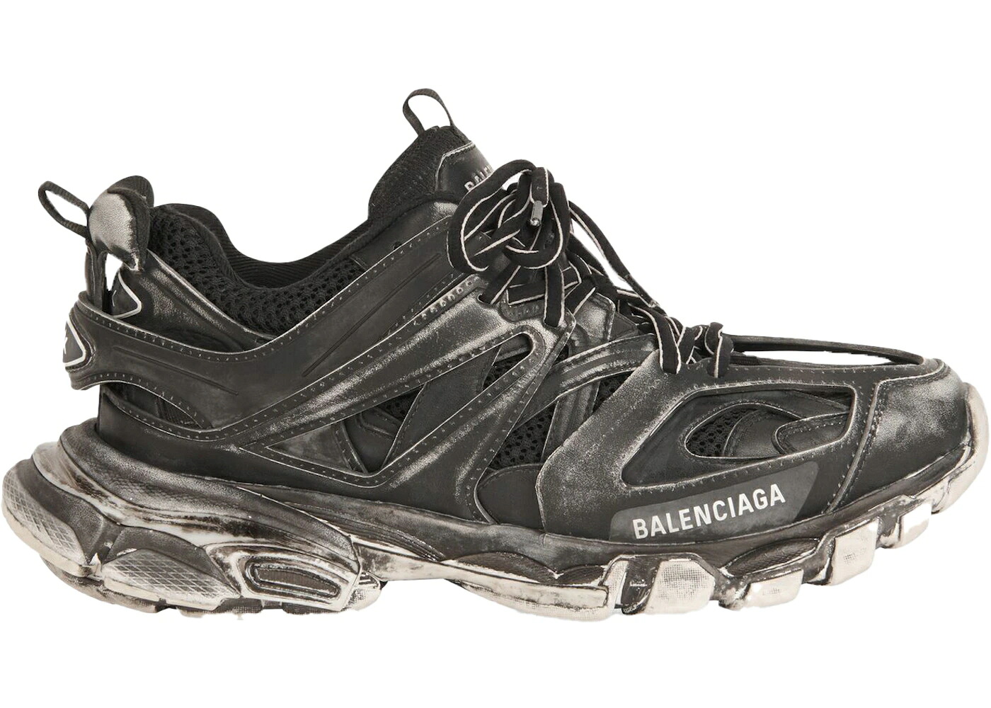 バレンシアガ トラック 黒色 ブラック 白色 ホワイト WOMEN'S スニーカー レディース BALENCIAGA TRACK FADED BLACK (WOMEN'S) / BLACK WHITE|スニケス