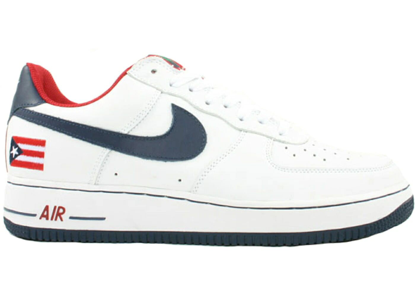 ナイキ 白色 ホワイト 紺色 ネイビー 赤 レッド エアフォース スニーカー メンズ NIKE AIR FORCE 1 LOW PUERTO RICO 6TH EDITION / WHITE MIDNIGHT NAVY VARSITY RED