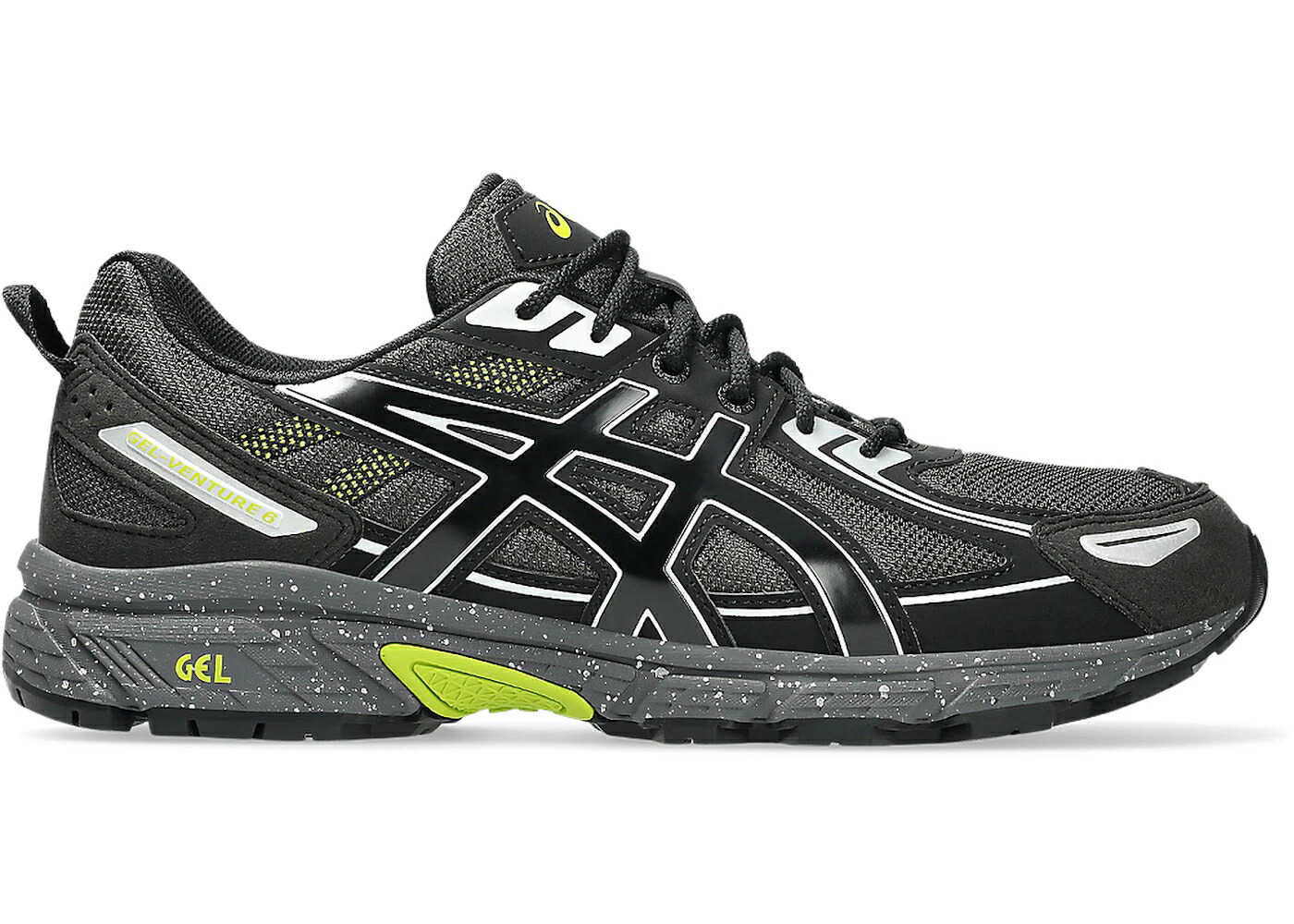 アシックス 薄墨色 薄墨色 黒いこと 黒いこと 菩提樹 スニーカー メンズ ASICS GEL-VENTURE 6 OBSIDIAN GREY BLACK LIME / OBSIDIAN GREY BLACK