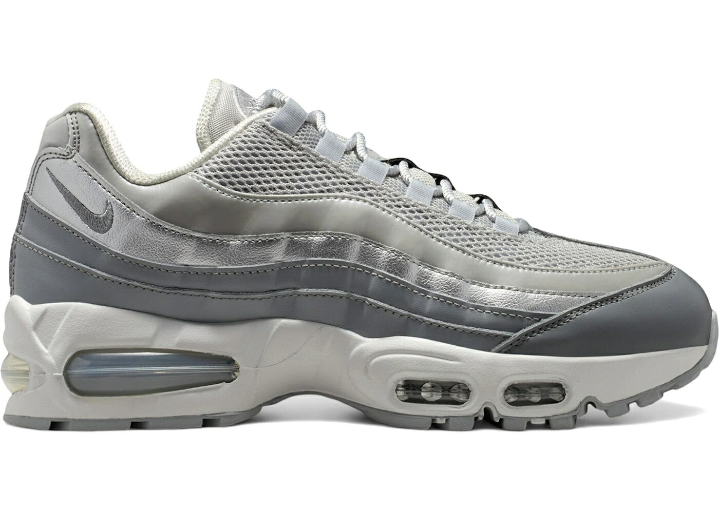 ナイキ マックス バブル 灰色 グレー 銀色 シルバー エアマックス WOMEN'S スニーカー レディース NIKE AIR MAX 95 SE BIG BUBBLE GREY FOG SILVER (WOMEN'S) / GREY FOG METALLIC SILVER