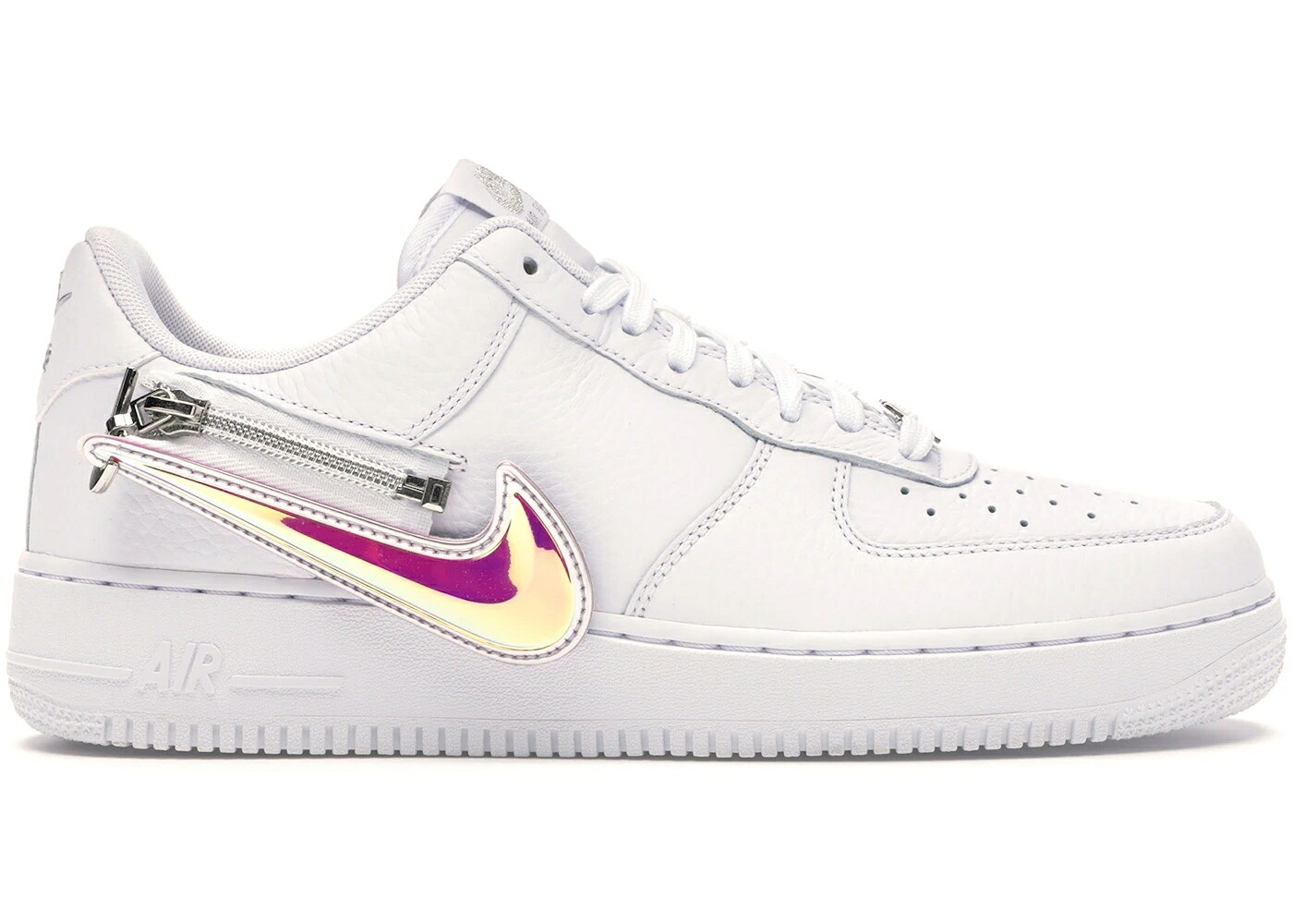 ナイキ スウッシュ スウォッシュ 白いこと 白いこと 黒いこと 黒いこと 空軍 スニーカー メンズ NIKE AIR FORCE 1 LOW ZIP SWOOSH WHITE / WHITE BLACK WHITE