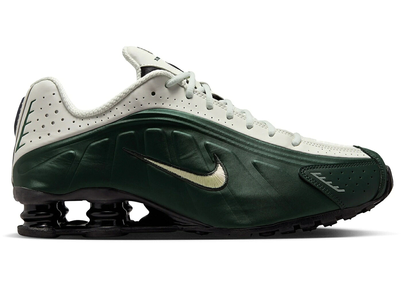 ナイキ ショックス 黒色 ブラック オーラ スニーカー メンズ NIKE SHOX R4 BLACK SPRUCE / BLACK SPRUCE SPRUCE AURA BLACK