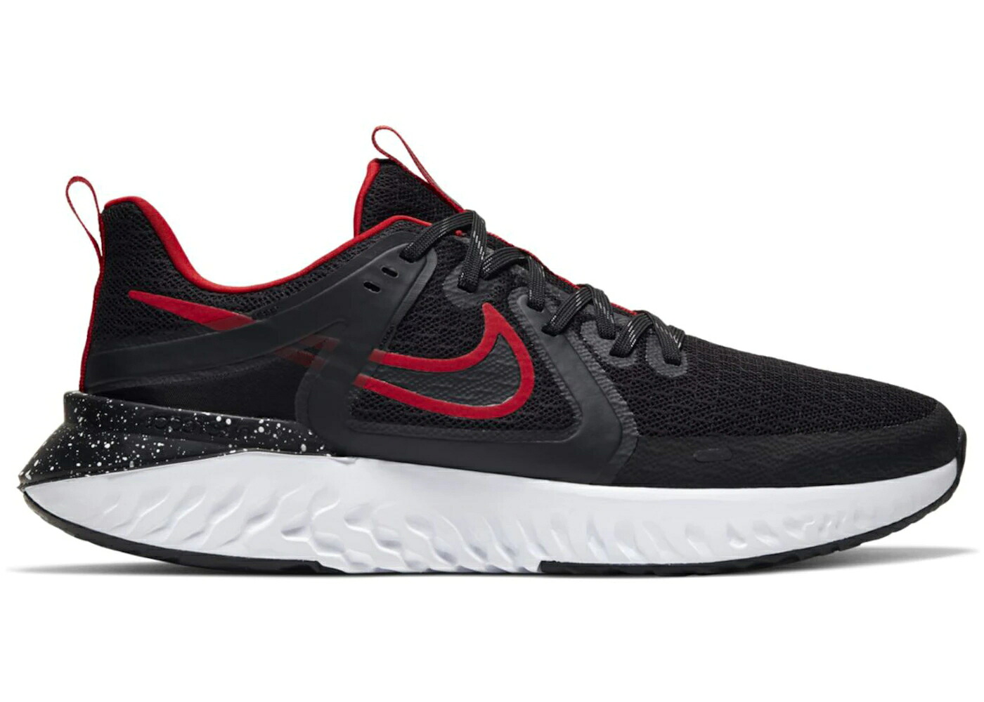 ナイキ 先祖伝承 リアクト 赤 赤いこと 黒いこと 黒いこと スニーカー メンズ NIKE LEGEND REACT 2 UNIVERSITY RED / BLACK BLACK UNIVERSITY RED
