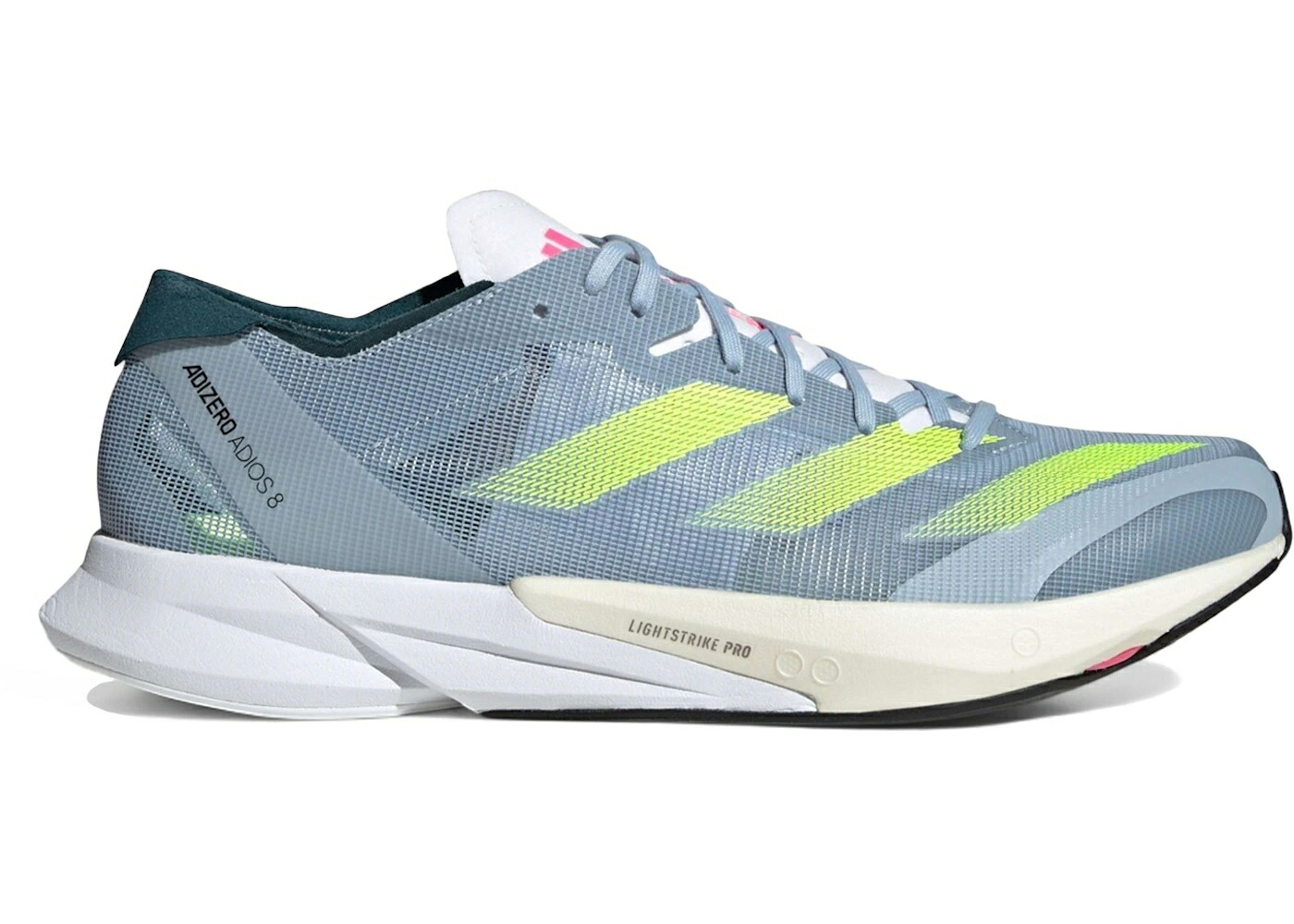 アディダス アディゼロ アディオス 青色 ブルー スニーカー メンズ ADIDAS ADIZERO ADIOS 8 WONDER BLUE LUCID LEMON / WONDER BLUE LUCID LEMON LUCID