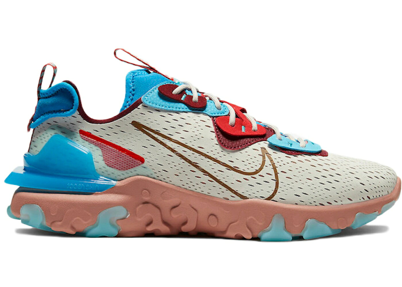 ナイキ リアクト 青み 青色 スニーカー メンズ NIKE REACT VISION LIGHT BONE TERRA BLUSH PHOTO BLUE / LIGHT BONE TERRA BLUSH PHOTO