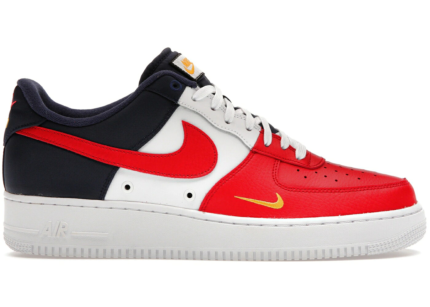 ナイキ 白いこと 白いこと 赤 赤いこと 空軍 スニーカー メンズ NIKE AIR FORCE 1 LOW INDEPENDENCE DAY (2017) / OBSIDIAN WHITE UNIVERSITY RED