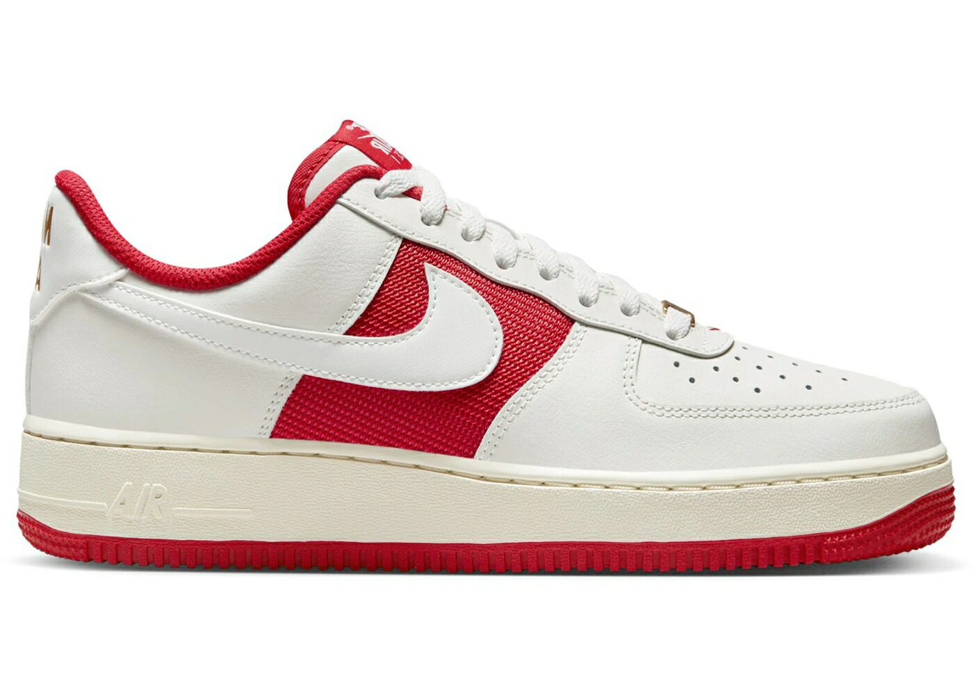 ナイキ 赤 赤いこと 空軍 \u002707 スニーカー メンズ NIKE AIR FORCE 1 LOW LV8 ATHLETIC DEPARTMENT SAIL UNIVERSITY RED / SAIL UNIVERSITY RED COCONUT MILK