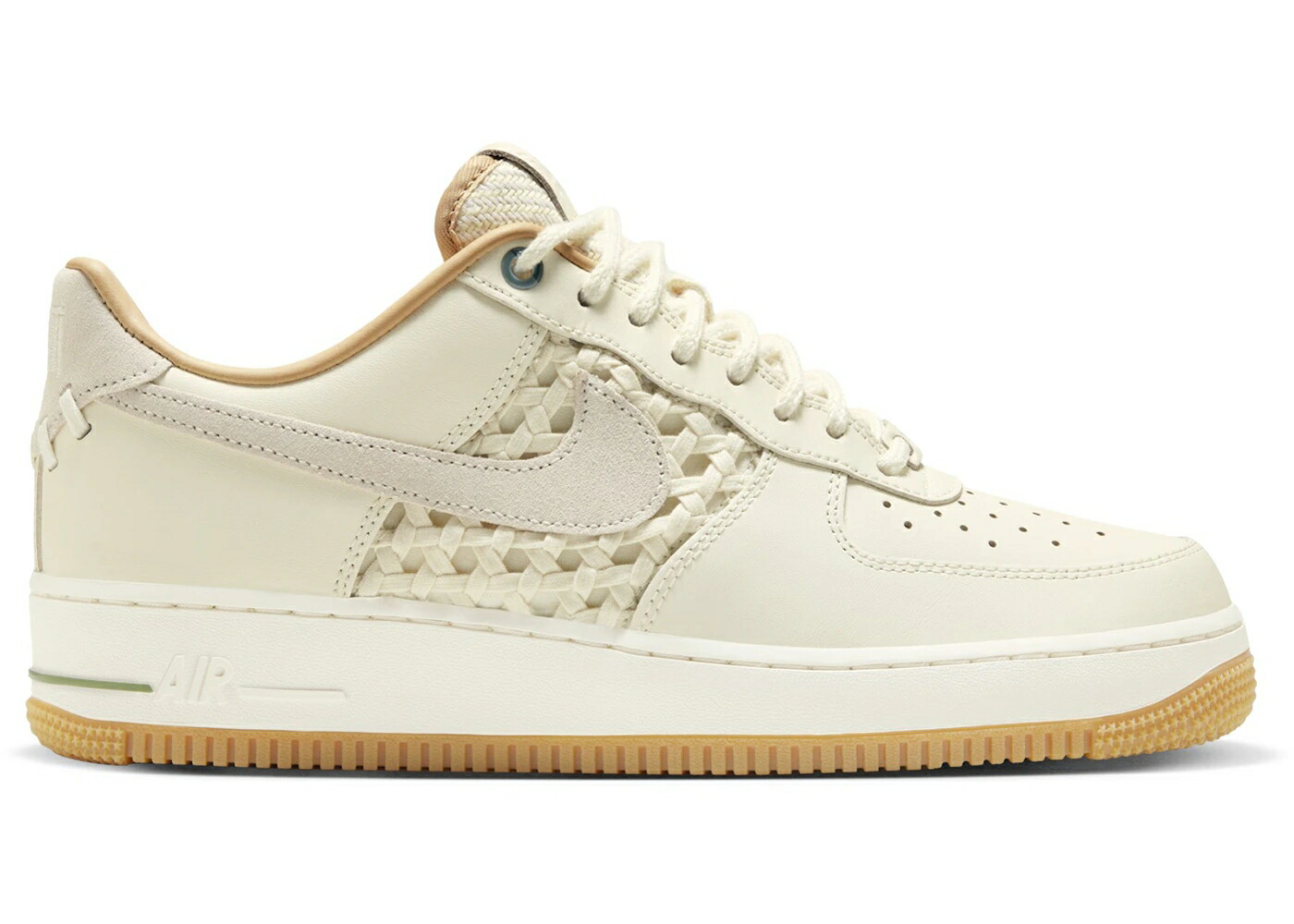 ナイキ プレミアム アイボリー エアフォース '07 スニーカー メンズ NIKE AIR FORCE 1 LOW PREMIUM NAI-KE BAMBOO WEAVE / PALE IVORY PHANTOM PAKE IVORY