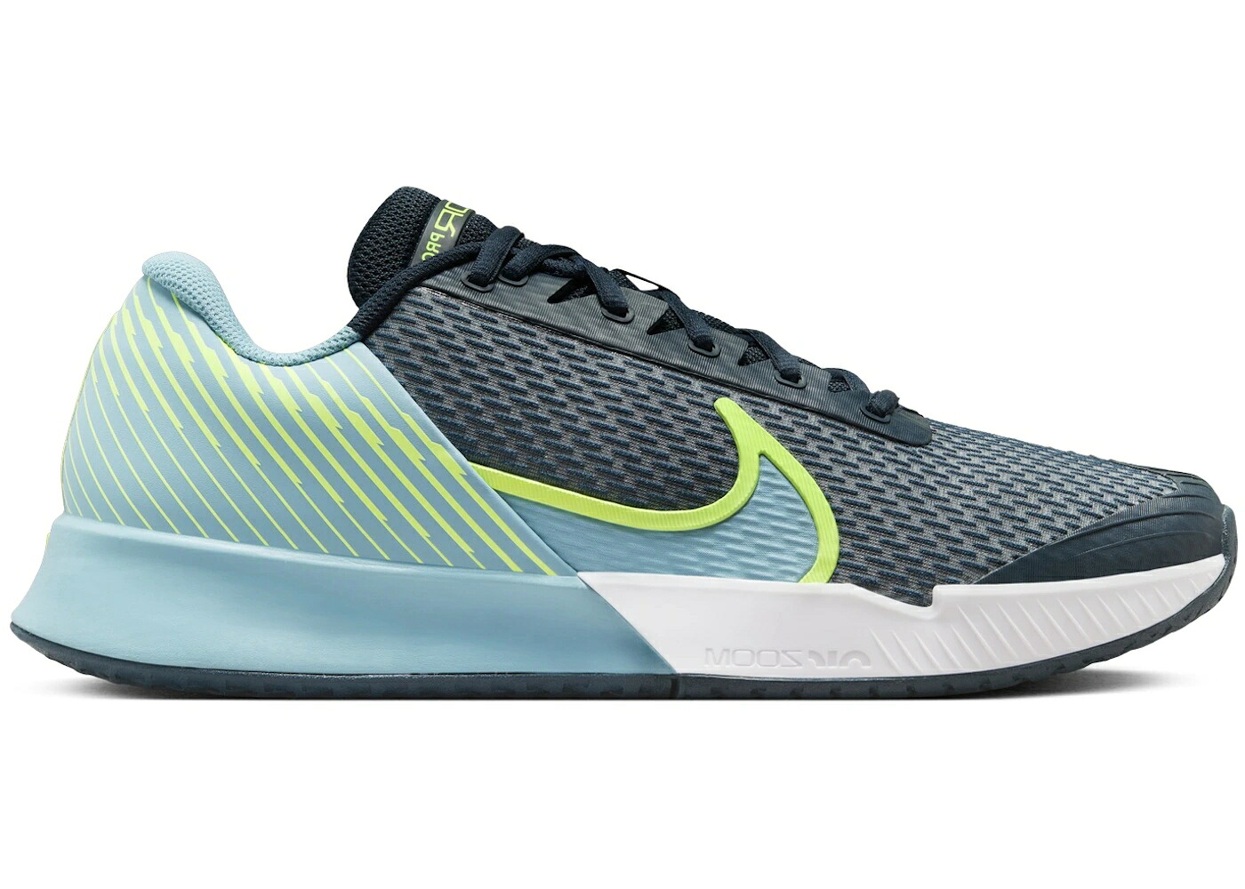 ナイキ コート ズーム プロ 紺色 ネイビー デニム スニーカー メンズ NIKE COURT AIR ZOOM VAPOR PRO 2 HC ARMORY NAVY VOLT DENIM TURQUOISE / ARMORY NAVY VOLT DENIM TURQUOISE