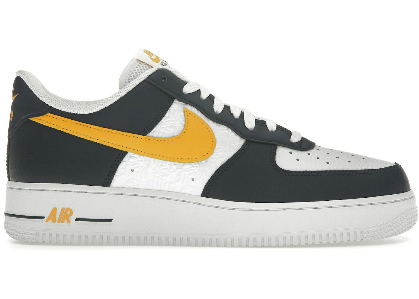 ナイキ 白色 ホワイト エアフォース '07 スニーカー メンズ NIKE AIR FORCE 1 LOW EMBOSSED HOOPS DARK OBSIDIAN / DARK OBSIDIAN WHITE UNIVERSITY｜スニケス