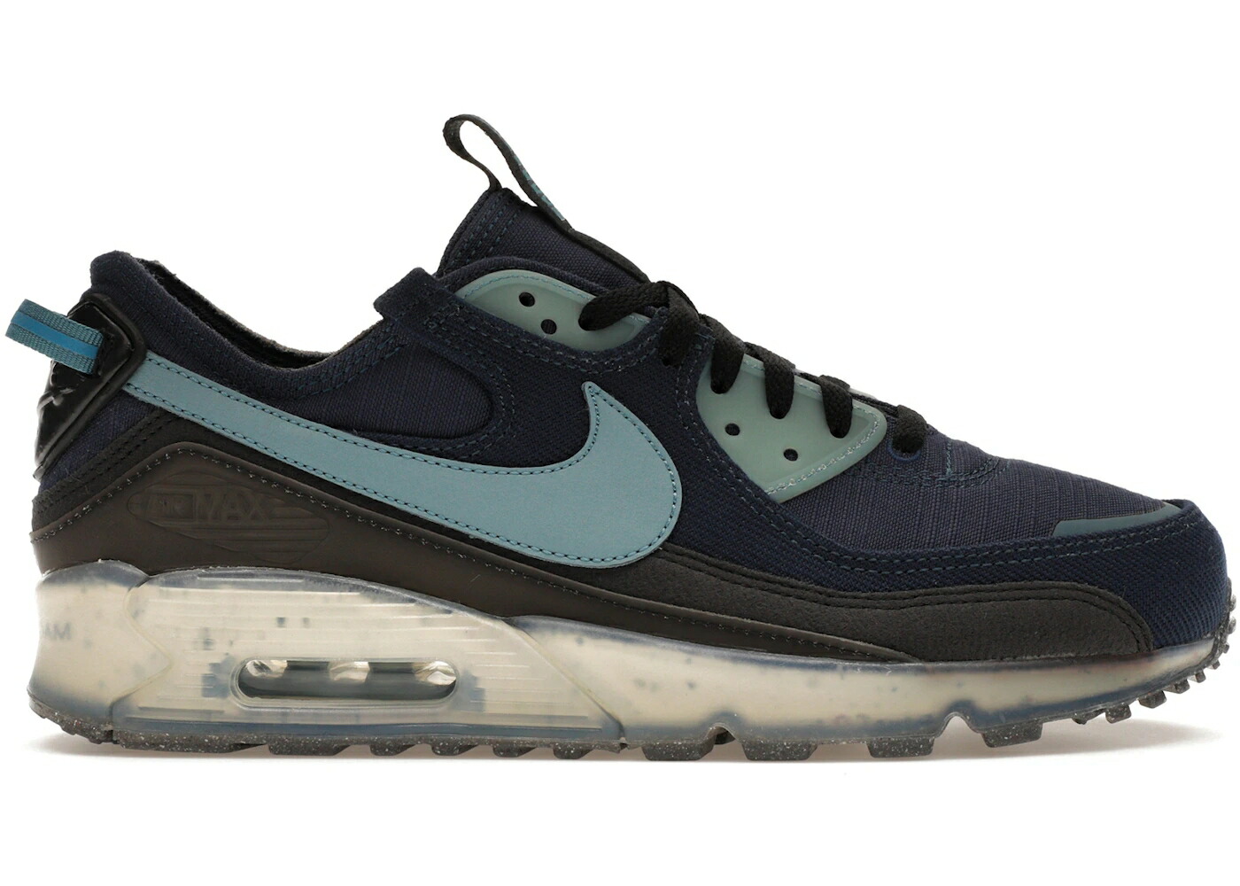 ナイキ マックス 紺色 ネイビー アクア 黒色 ブラック エアマックス スニーカー メンズ NIKE AIR MAX 90 TERRASCAPE MIDNIGHT NAVY AQUA / MIDNIGHT NAVY OBSIDIAN BLACK