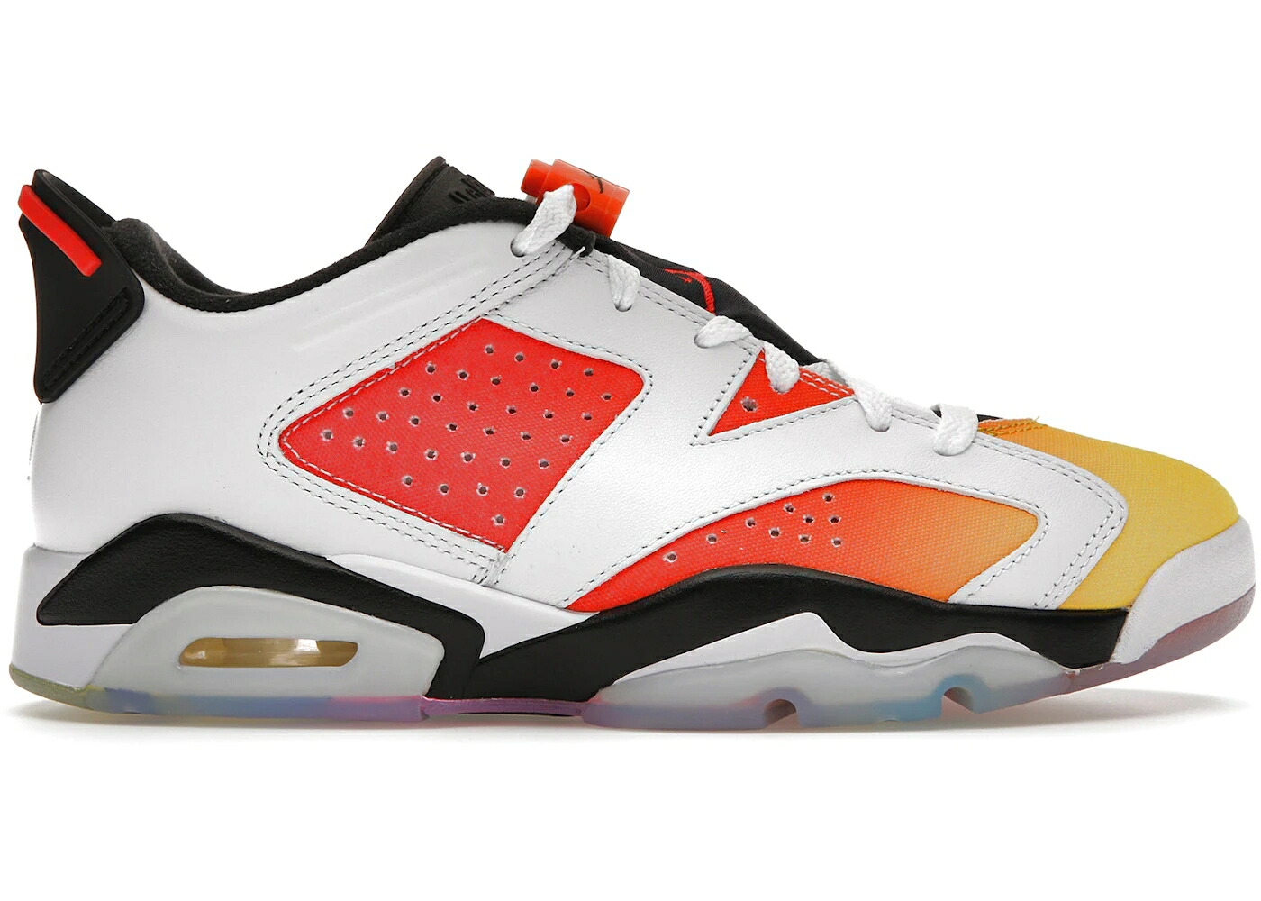 ナイキ ジョーダン 白いこと 白いこと 黒いこと 黒いこと 黄味がかった 黄色 スニーカー メンズ JORDAN 6 RETRO LOW DONGDAN / WHITE BLACK TOUR YELLOW TOTAL
