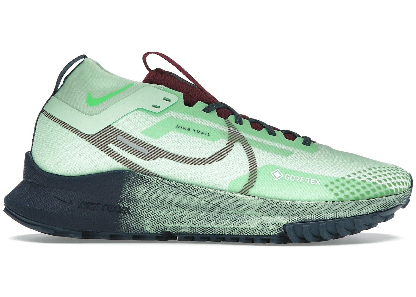 ナイキ リアクト ペガサス ゴアテックス 緑 グリーン サンダー 青色 ブルー スニーカー メンズ NIKE REACT PEGASUS TRAIL 4 GORE-TEX VAPOR GREEN THUNDER BLUE / VAPOR GREEN THUNDER BLUE LIGHT