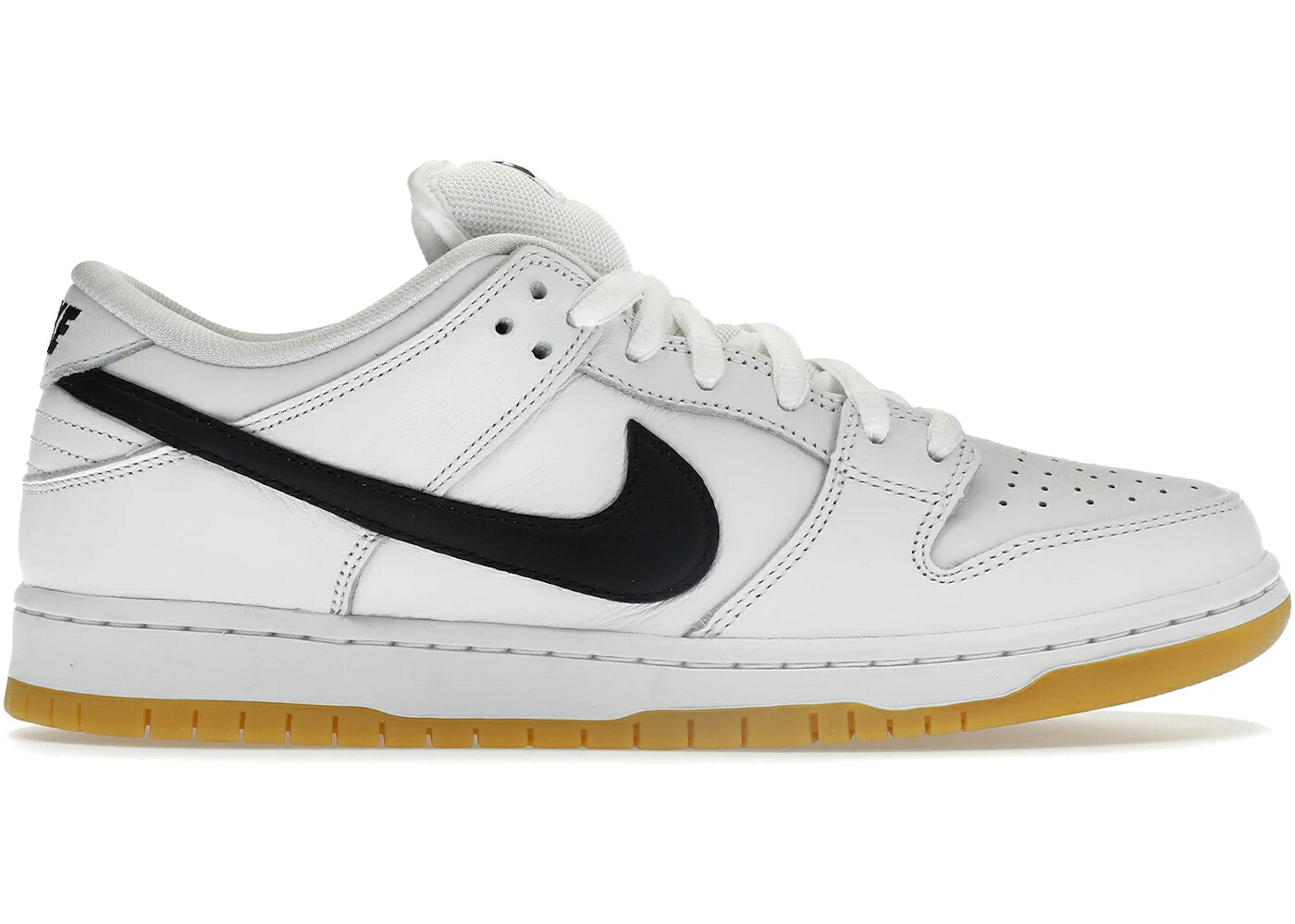 ナイキ エスビー ダンク プロ 白色 ホワイト 黒色 ブラック ダンクロー スニーカー メンズ NIKE SB DUNK LOW PRO WHITE GUM / WHITE BLACK WHITE GUM LIGHT｜スニケス 31,200円