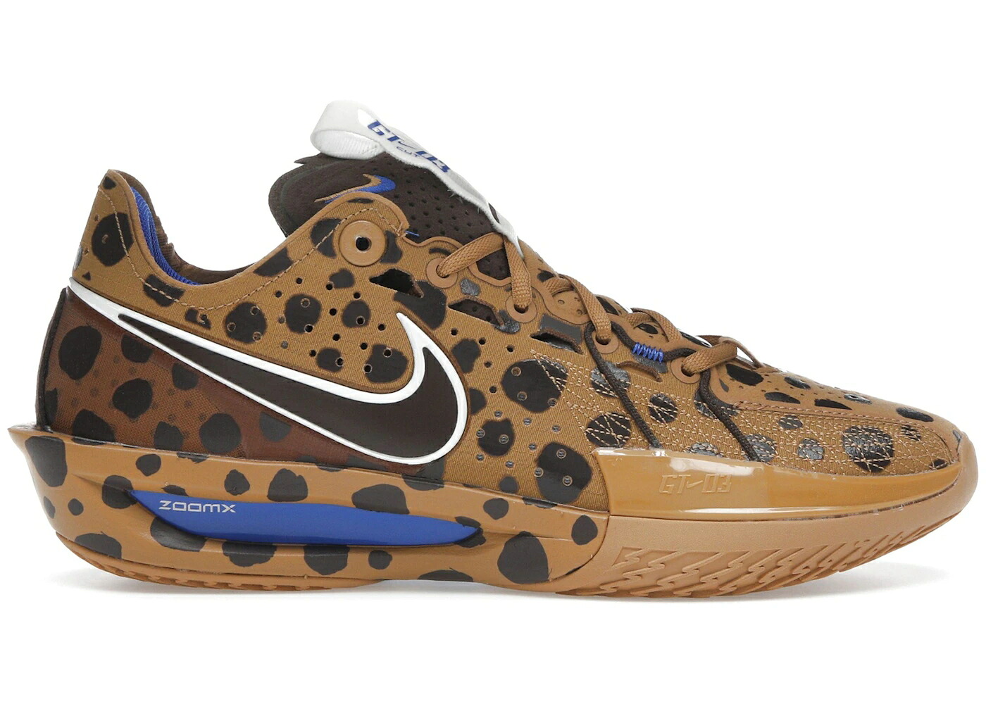 ナイキ 望遠レンズ 赤銅色 赤銅色 スニーカー メンズ NIKE AIR ZOOM GT CUT 3 JORDAN POOLE MILK AND COOKIES / FLAX BAROQUE BROWN