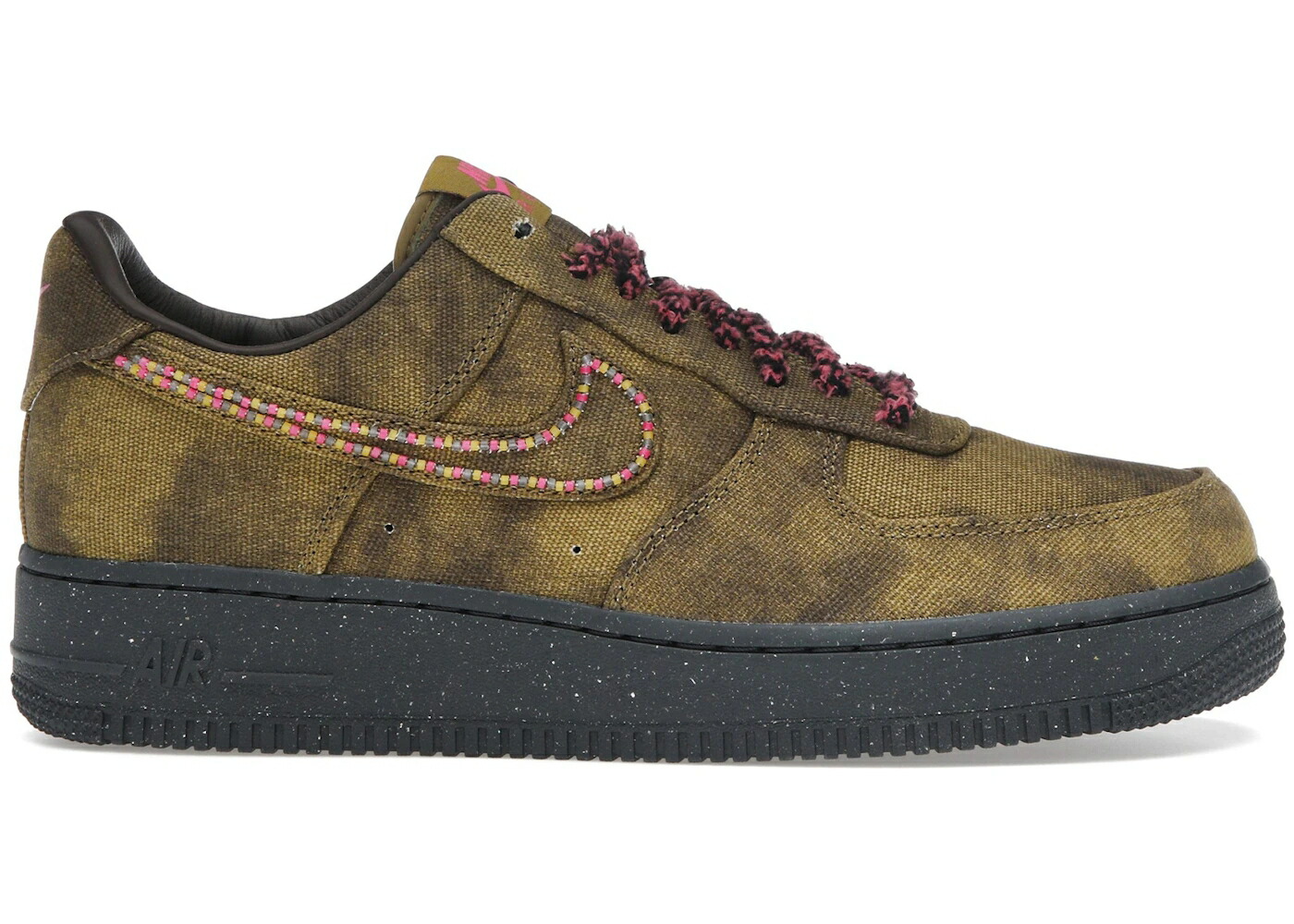 ナイキ ピンク エアフォース 07 スニーカー メンズ NIKE AIR FORCE 1 LOW QS BOUCLE DESERT MOSS FIERCE PINK / DESERT MOSS FIERCE PINK MIDWEST