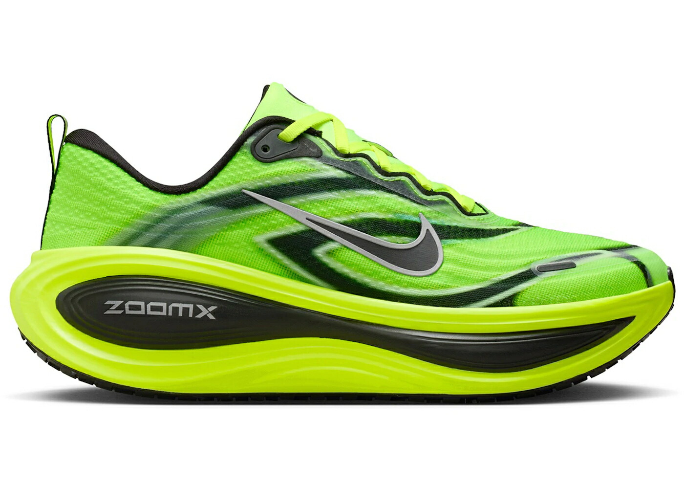 ナイキ 黒色 ブラック 白色 ホワイト スニーカー メンズ NIKE VOMERO PLUS EKIDEN PACK VOLT / MULTI COLOR BLACK VOLT WHITE