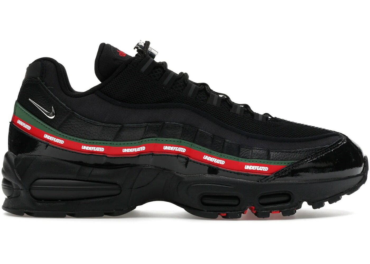 ナイキ マックス アンディフィーテッド 黒色 ブラック 銀色 シルバー エアマックス スニーカー メンズ NIKE AIR MAX 95 SP UNDEFEATED BLACK / BLACK METALLIC SILVER GORGE
