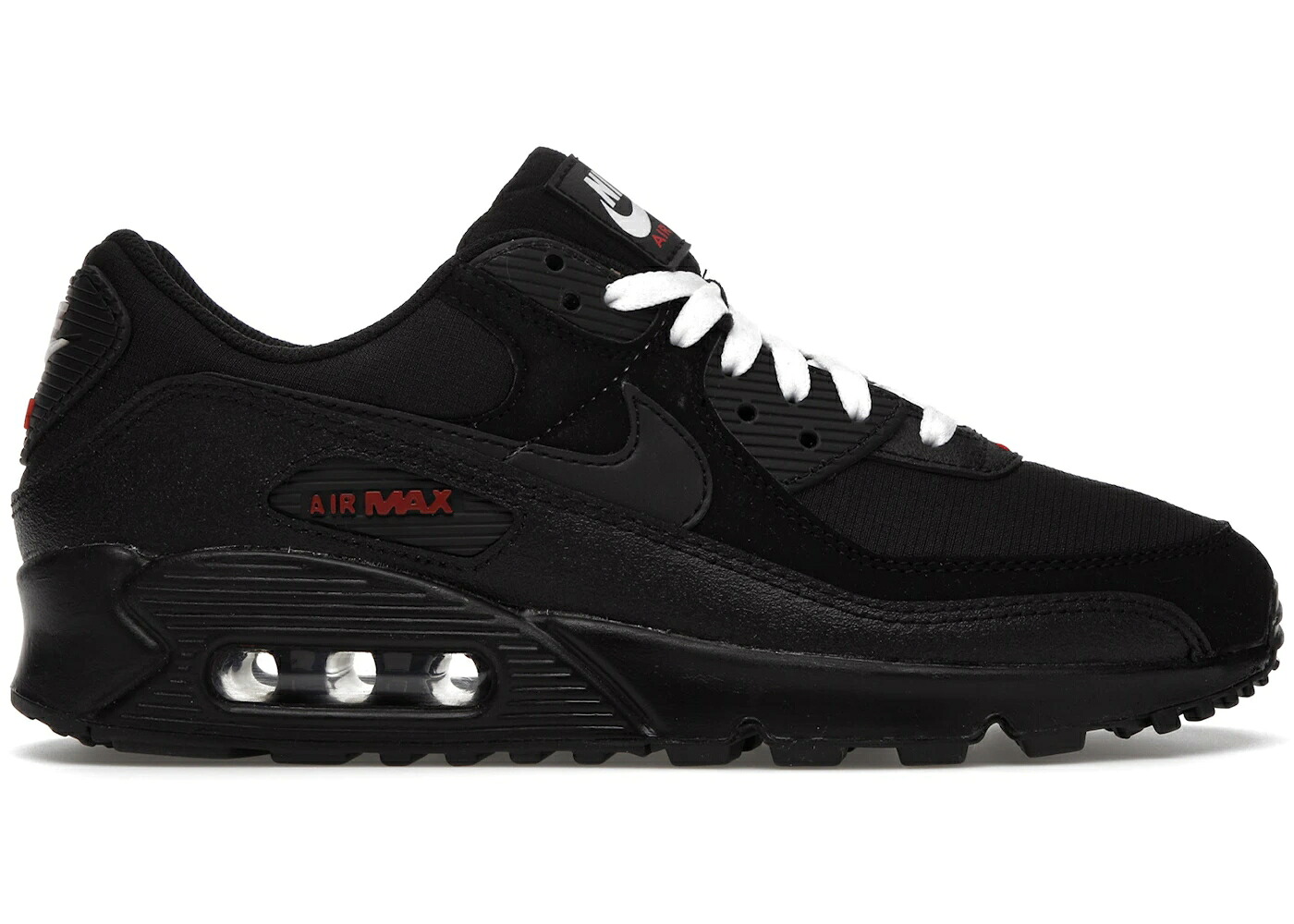ナイキ マックス 黒いこと 黒いこと 赤 赤いこと 白いこと 白いこと エア湖マックス スニーカー メンズ NIKE AIR MAX 90 BLACK SPORT RED / BLACK SPORT RED WHITE BLACK