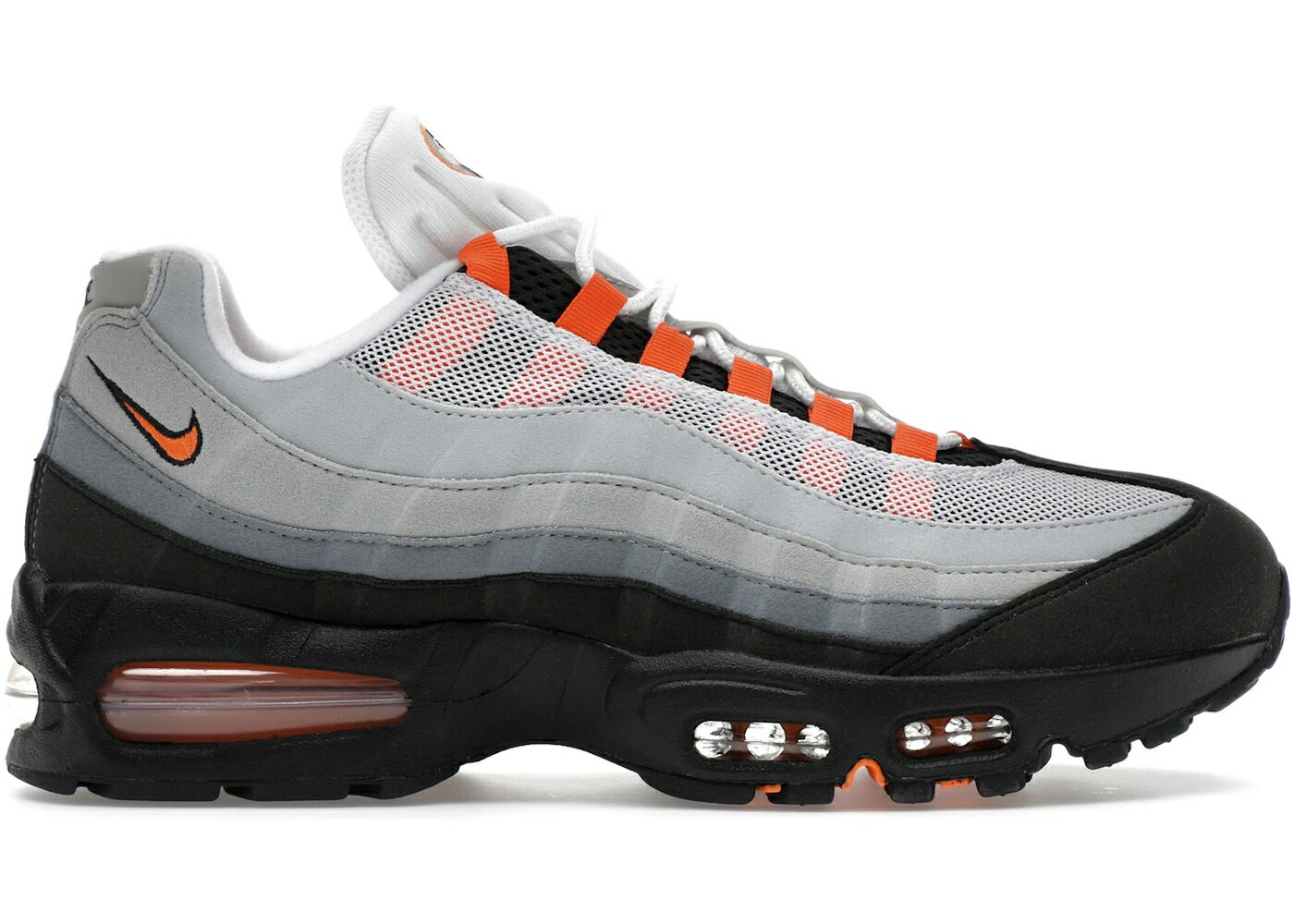 ナイキ マックス 砂上の楼閣 黒いこと 黒いこと エア湖マックス スニーカー メンズ NIKE AIR MAX 95 OG BIG BUBBLE BRIGHT MANDARIN (2025) / BLACK BRIGHT MANDARIN
