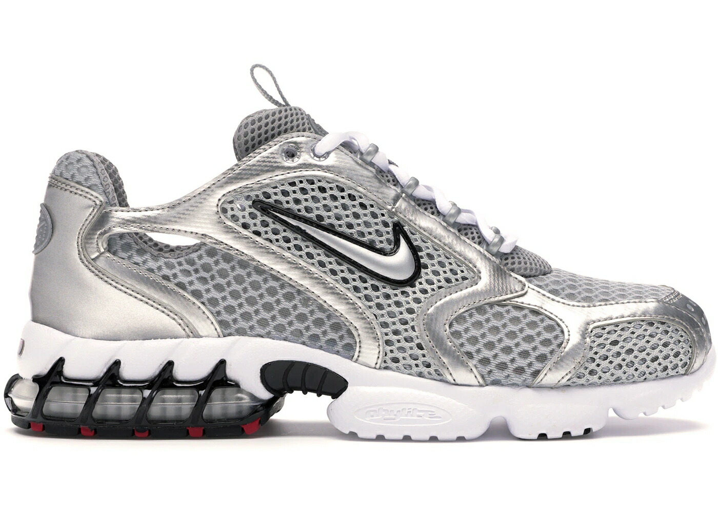 ナイキ ズーム 銀色 シルバー 灰色 グレー スニーカー メンズ NIKE AIR ZOOM SPIRIDON CAGE 2 METALLIC SILVER / LIGHT SMOKE GREY METALLIC SILVER