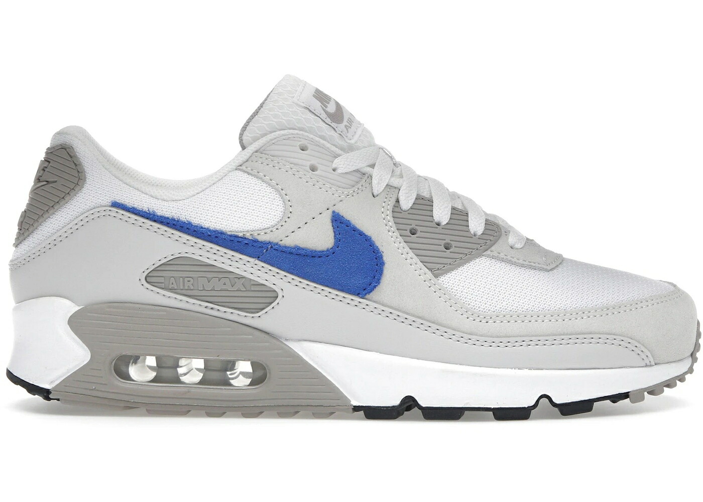 ナイキ マックス カレッジ 灰色 グレー 青色 ブルー 白色 ホワイト エアマックス スニーカー メンズ NIKE AIR MAX 90 COLLEGE GREY RACER BLUE / WHITE COLLEGE GREY SUMMIT WHITE