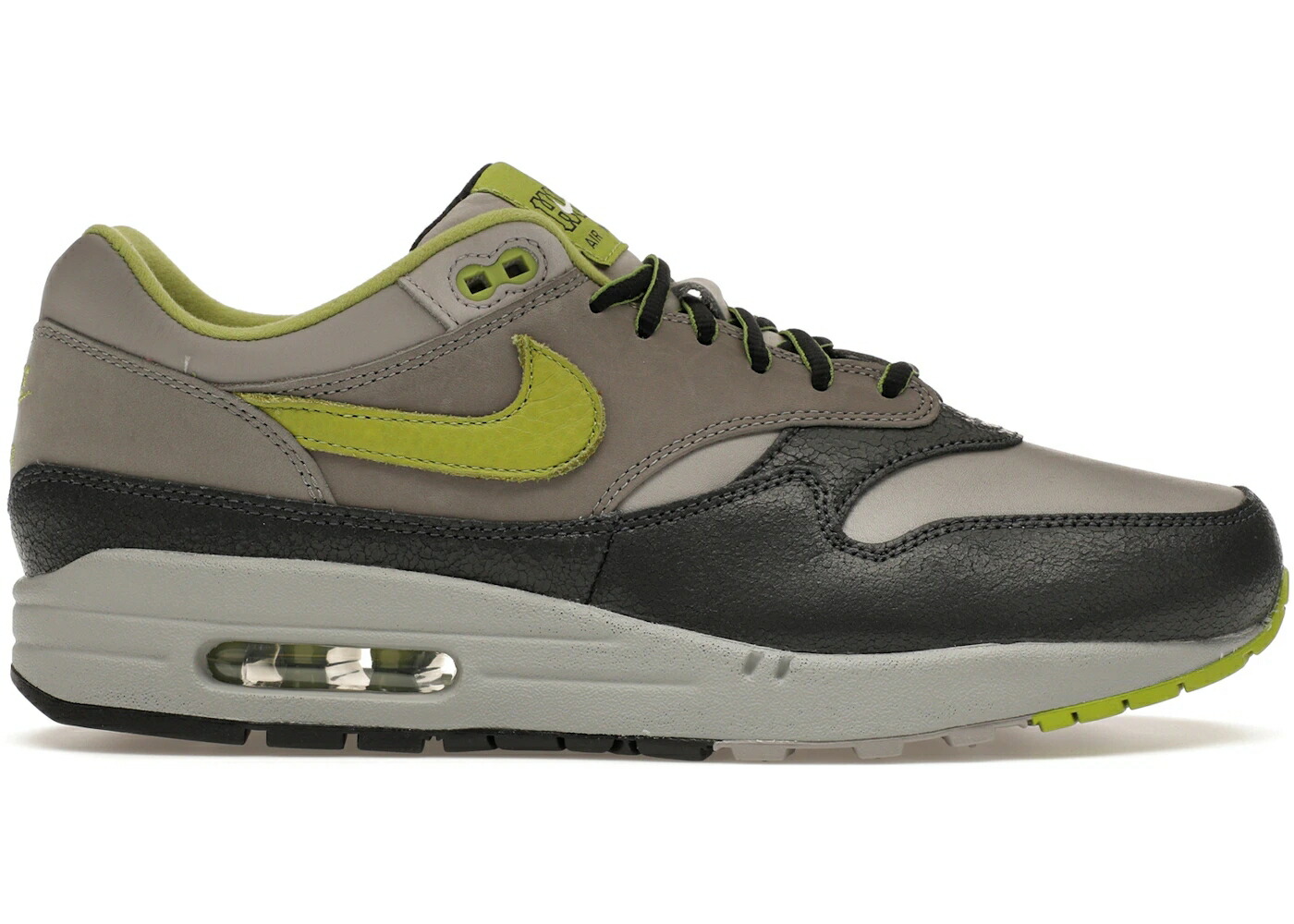 ナイキ マックス ハフ 緑 グリーン 灰色 グレー エアマックス スニーカー メンズ NIKE AIR MAX 1 SP HUF PEAR GREEN (2024) / ANTHRACITE PEAR MEDIUM GREY FLAT